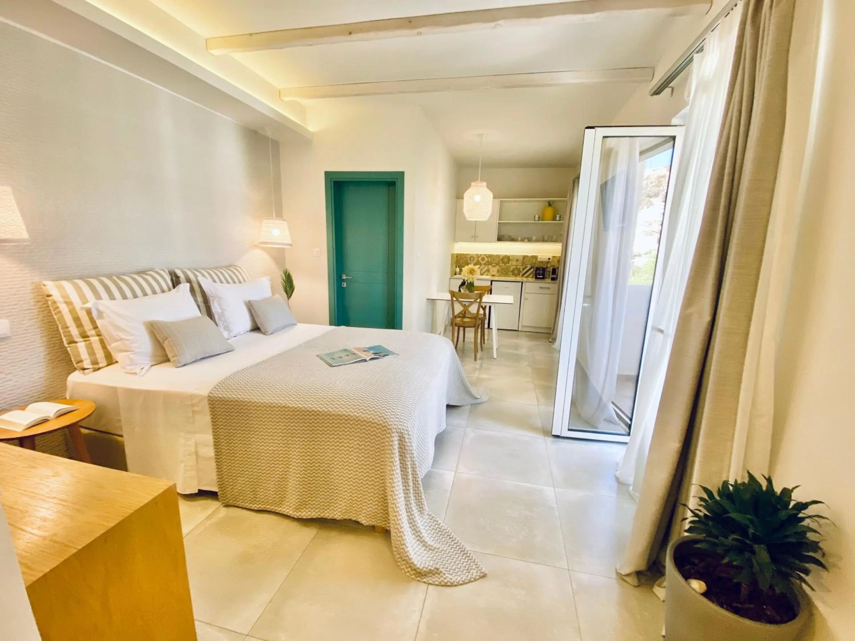 Bed in Aeolia suites