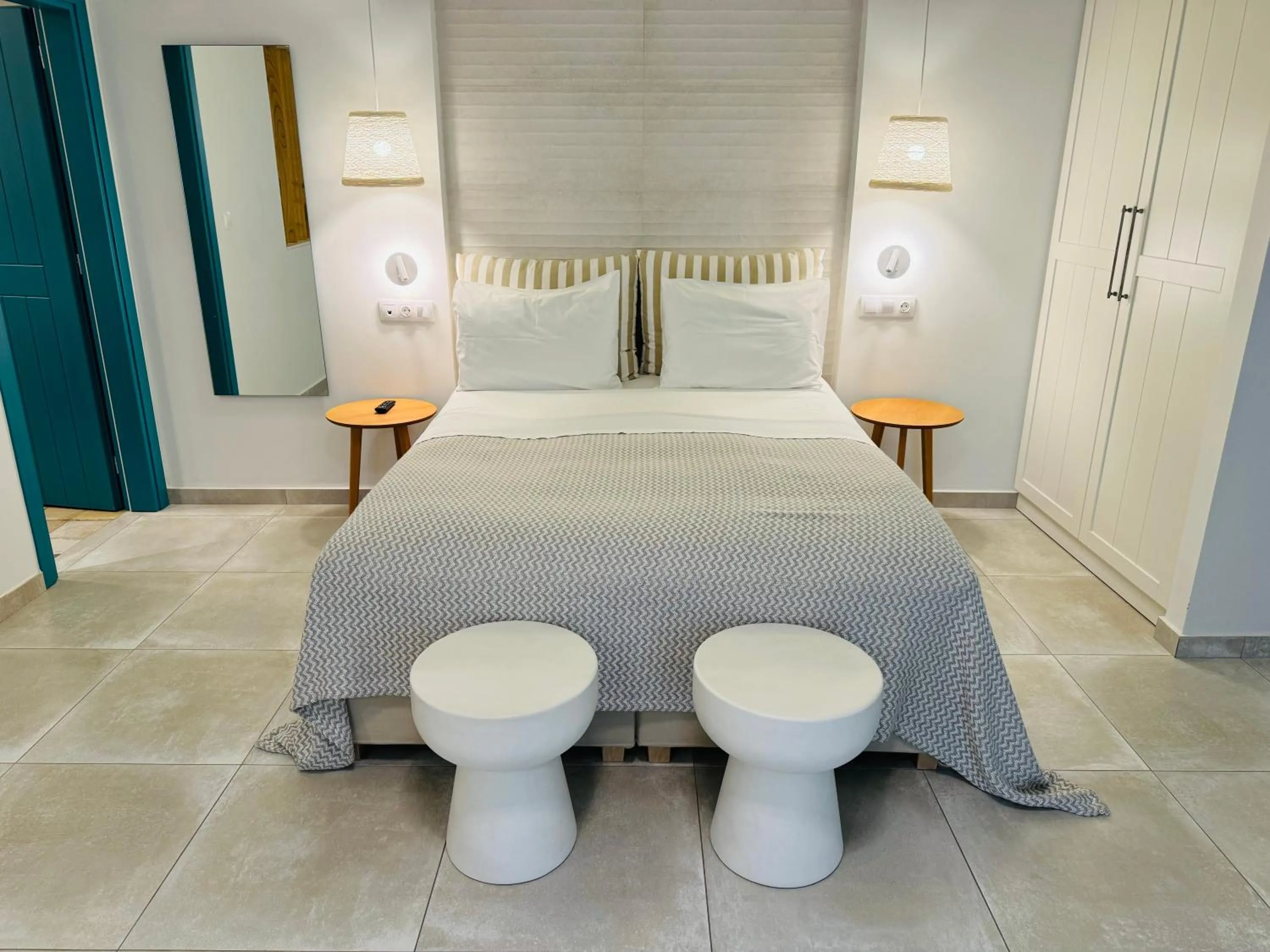 Bed in Aeolia suites