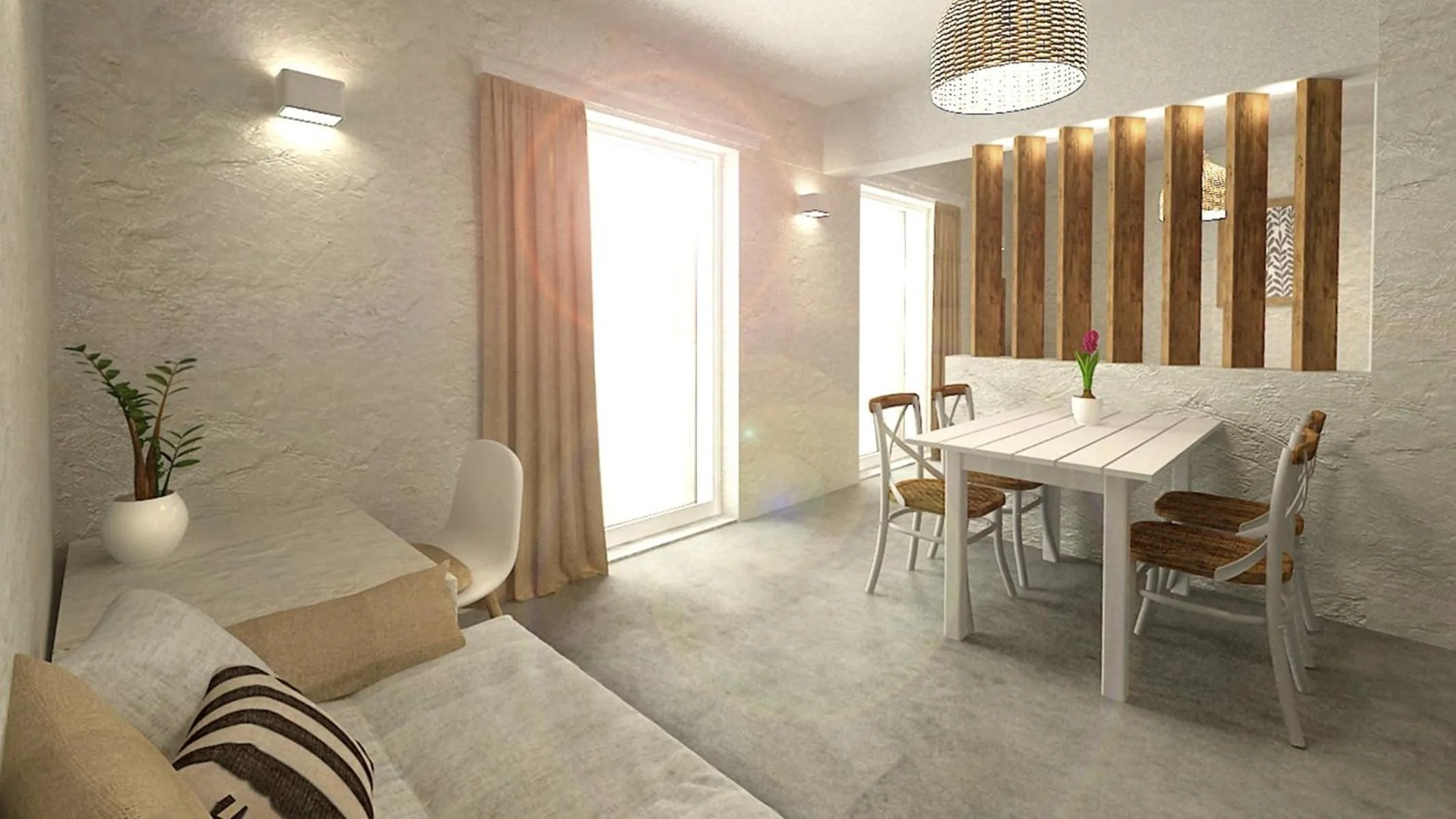 Dining area in Aeolia suites