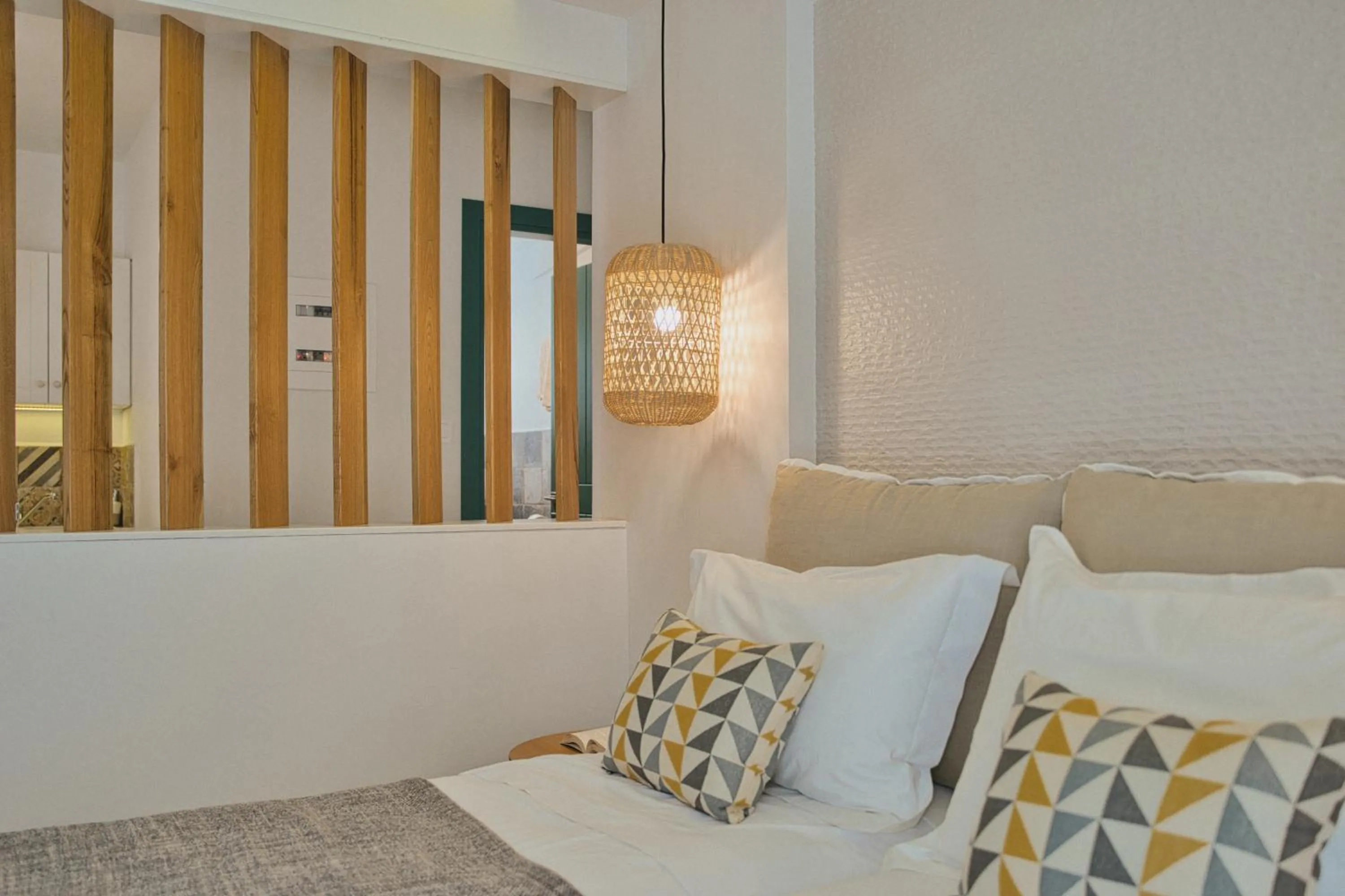 Bed in Aeolia suites