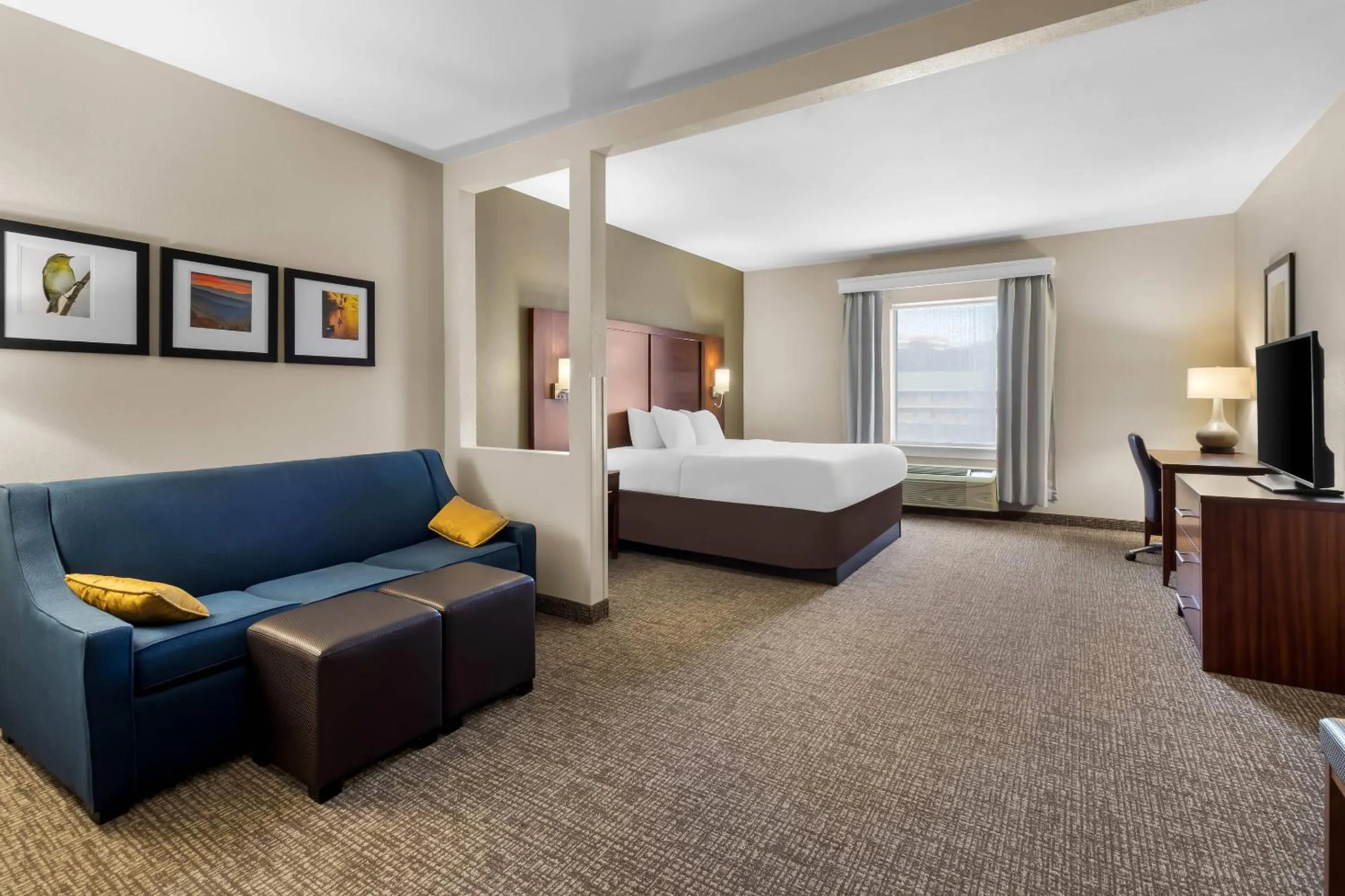 Bedroom, Bed in Comfort Suites Goodlettsville Rivergate