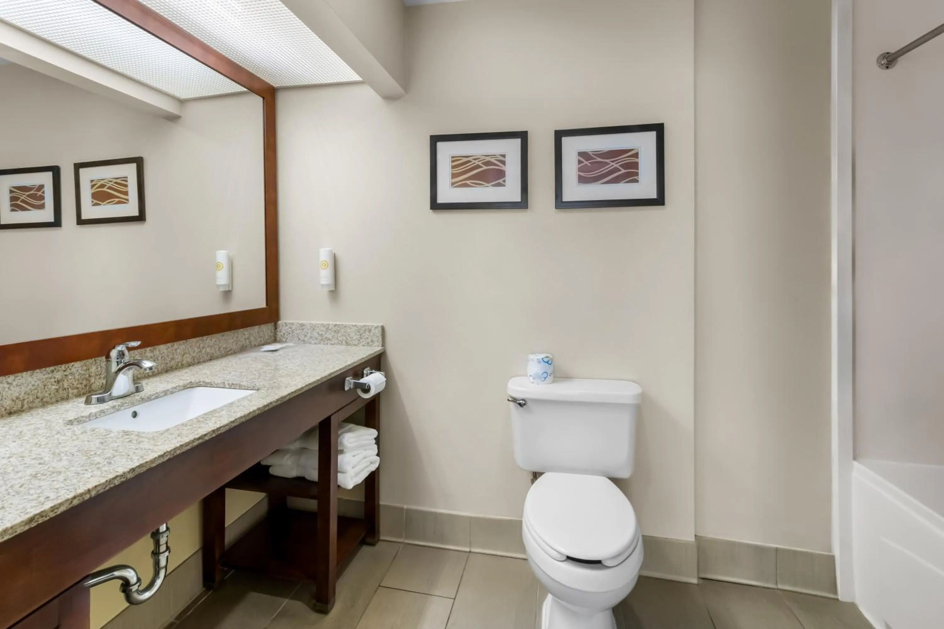 Bathroom in Comfort Suites At Rivergate Mall