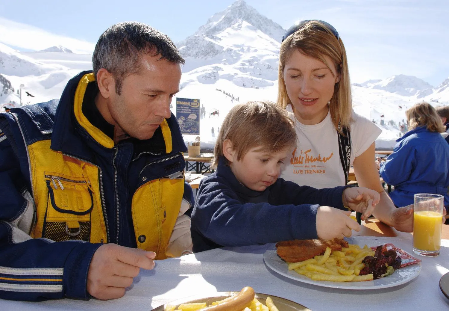 People in Sonne & Schnee in Kühtai