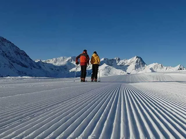 People in Sonne & Schnee in Kühtai
