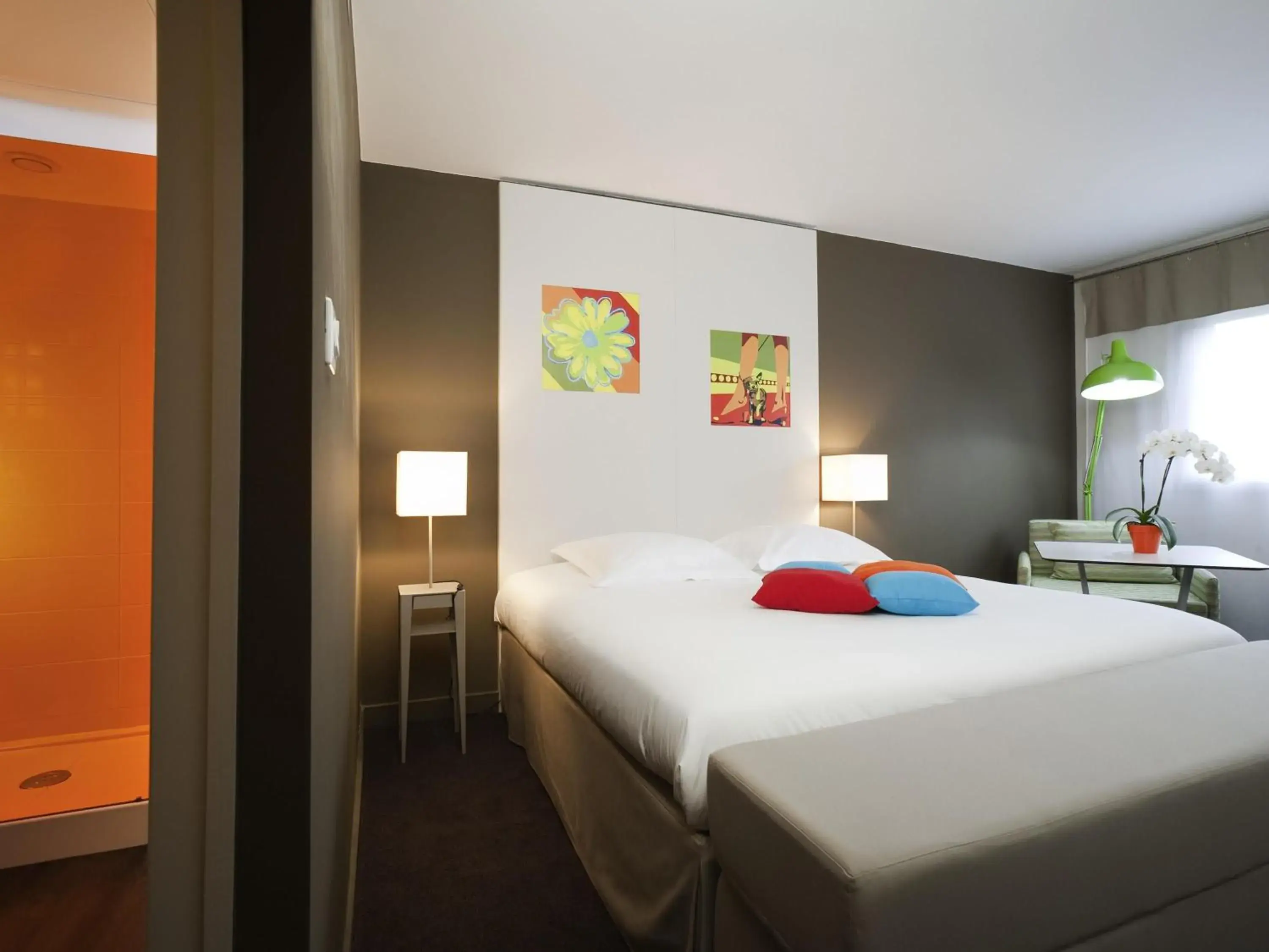 Bedroom, Bed in Ibis Styles Annemasse Genève Bedroom, Bed in Ibis Styles Annemasse Genève