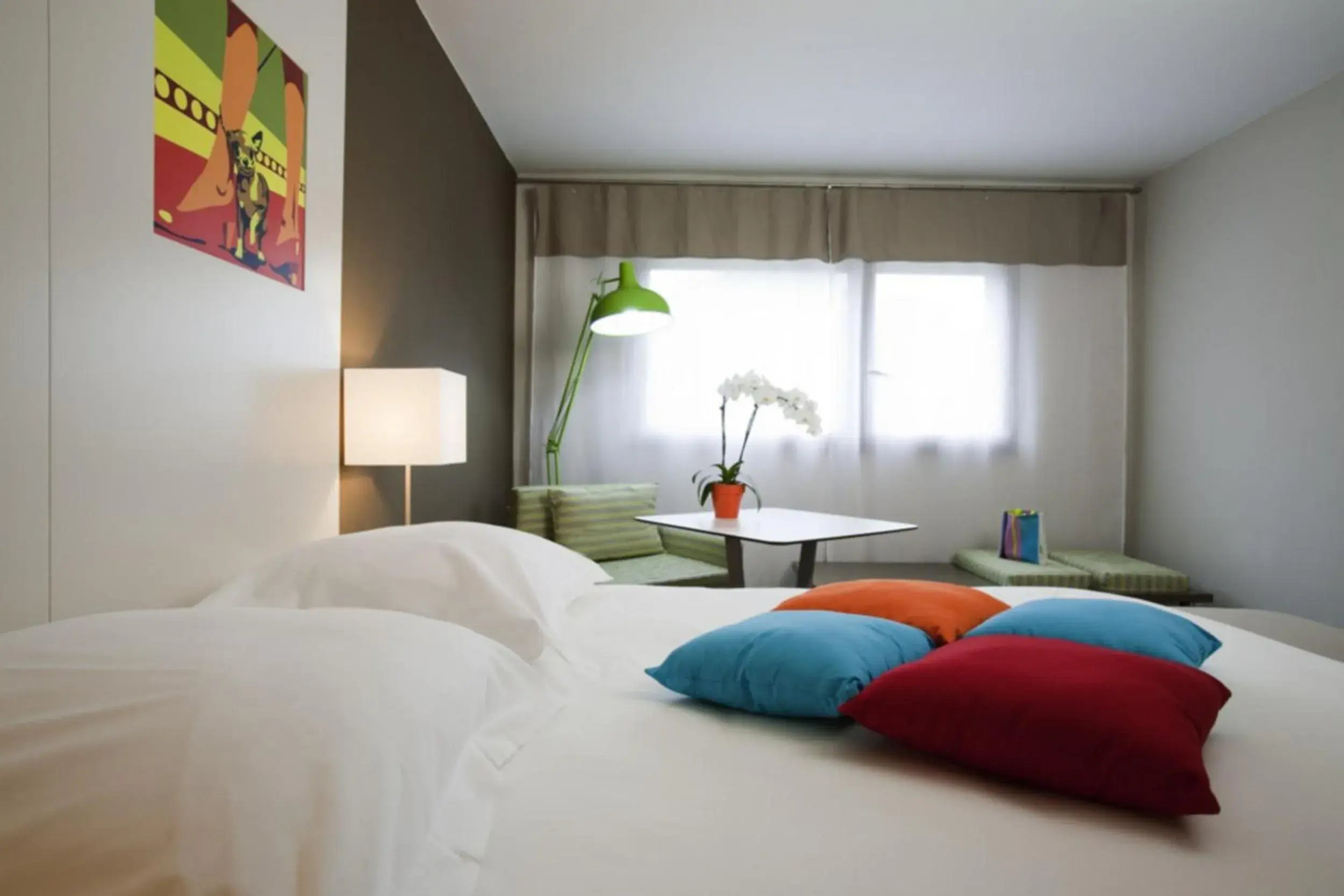 Bedroom, Bed in Ibis Styles Annemasse Genève Bedroom, Bed in Ibis Styles Annemasse Genève