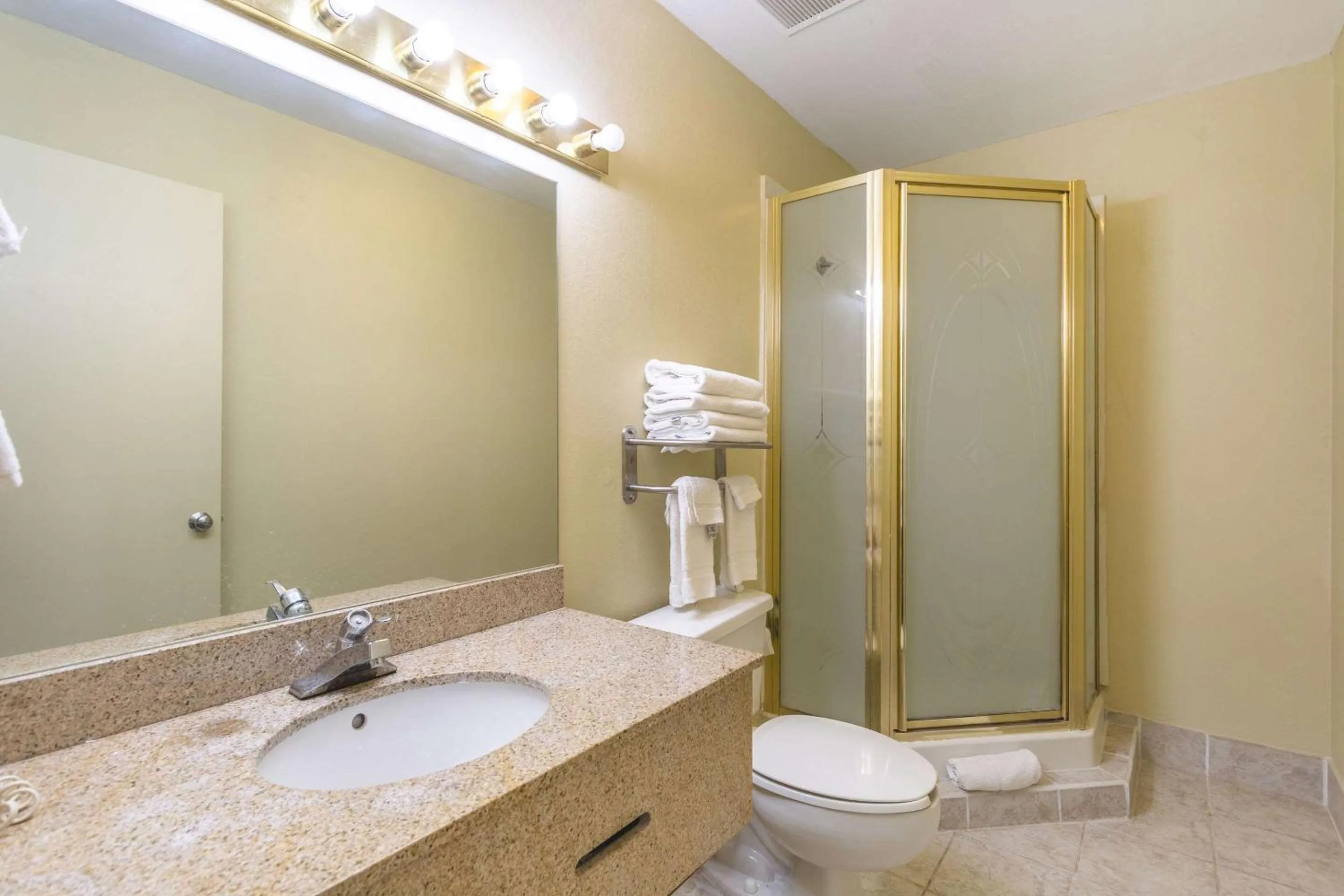 Bathroom in Econo Lodge & Suites Clarksville near Governors Square Mall