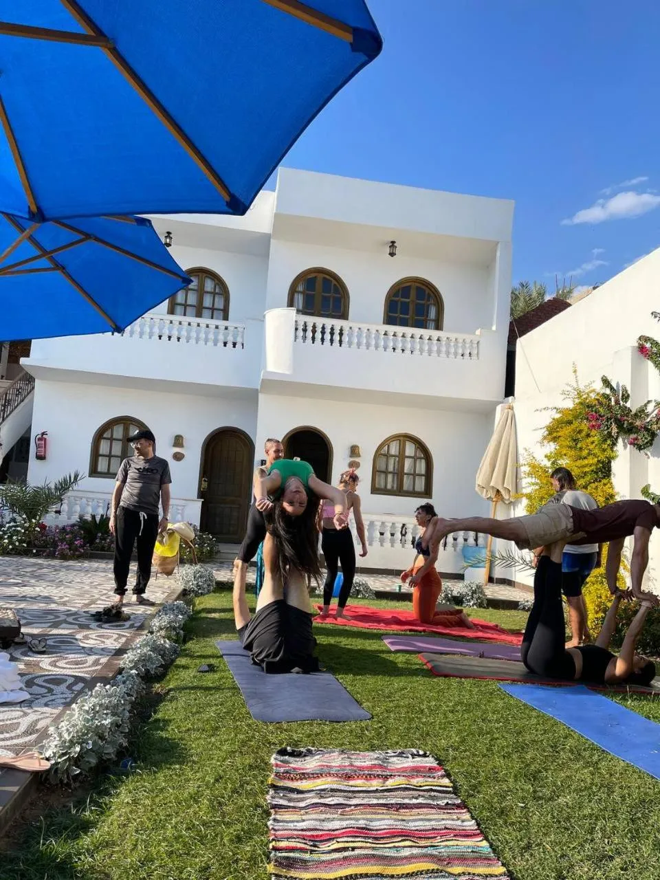 group of guests in Dahab Holiday Hotel