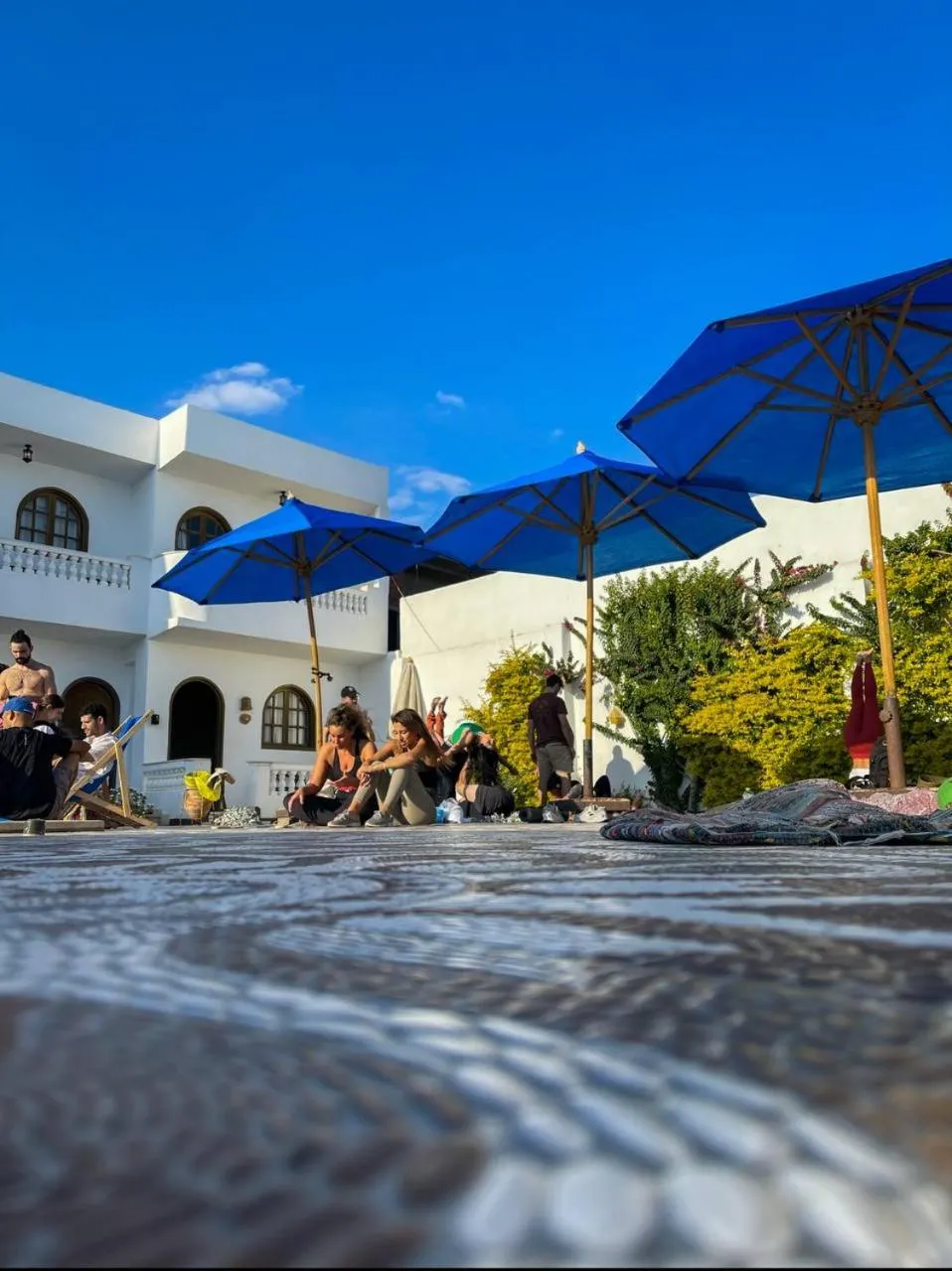 group of guests in Dahab Holiday Hotel