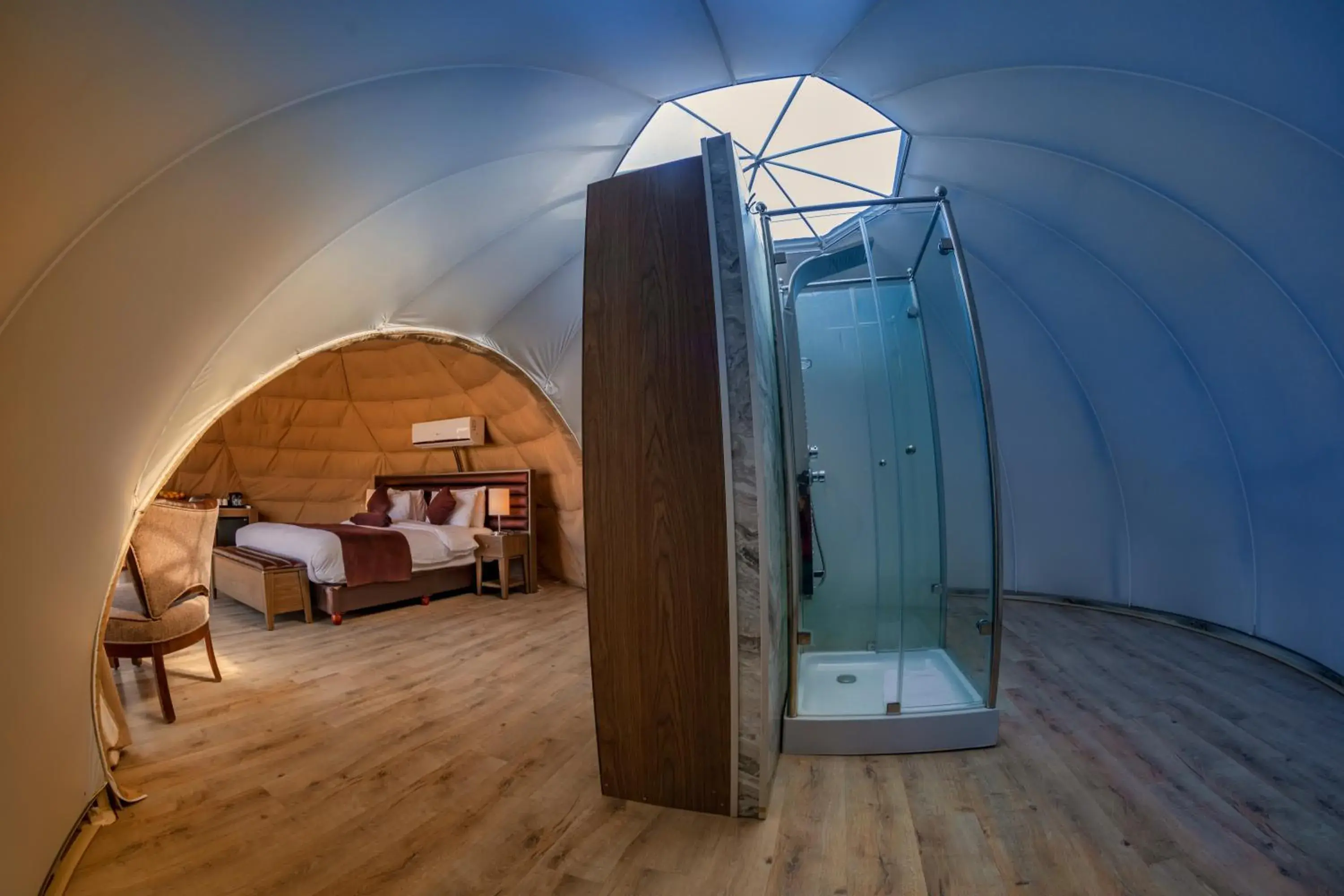 Bed in Wadi Rum UFO Luxotel Bed in Wadi Rum UFO Luxotel