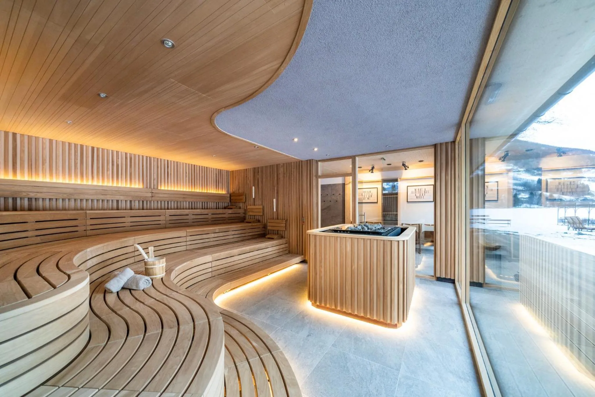 Sauna in Familien- Sportresort BRENNSEEHOF