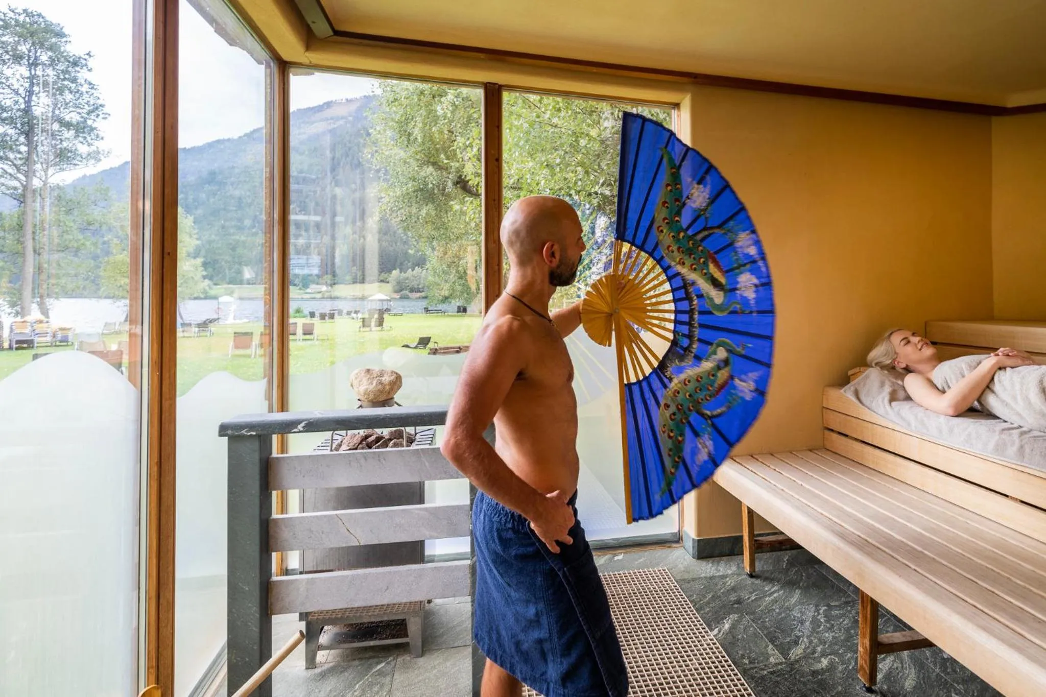 Sauna in Familien- Sportresort BRENNSEEHOF