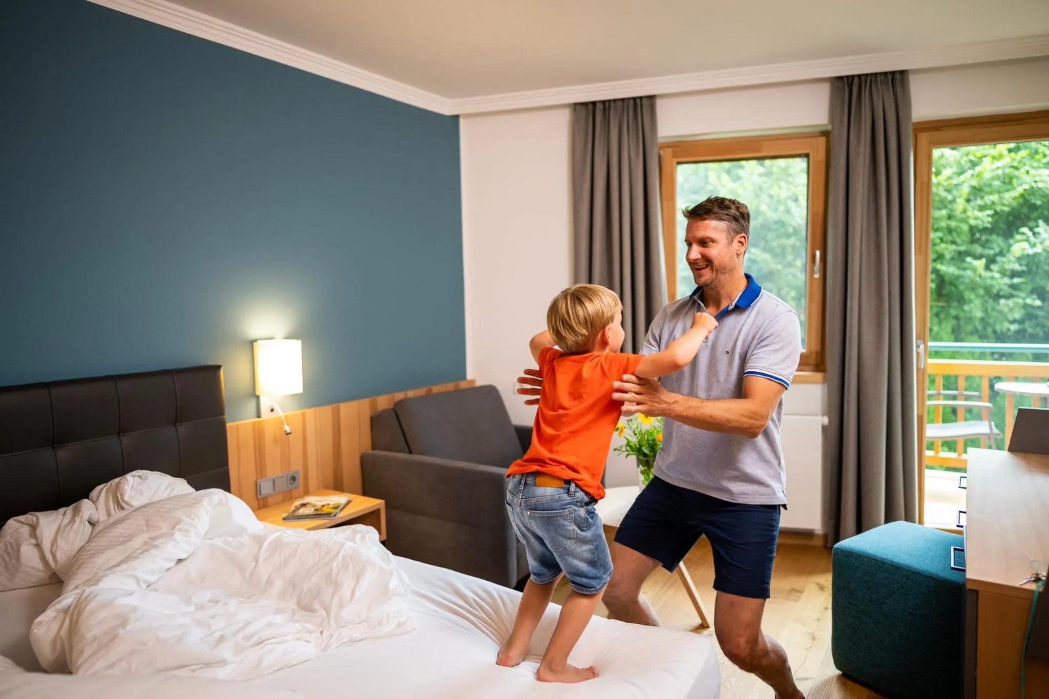 Photo of the whole room, Bed in Familien- Sportresort BRENNSEEHOF