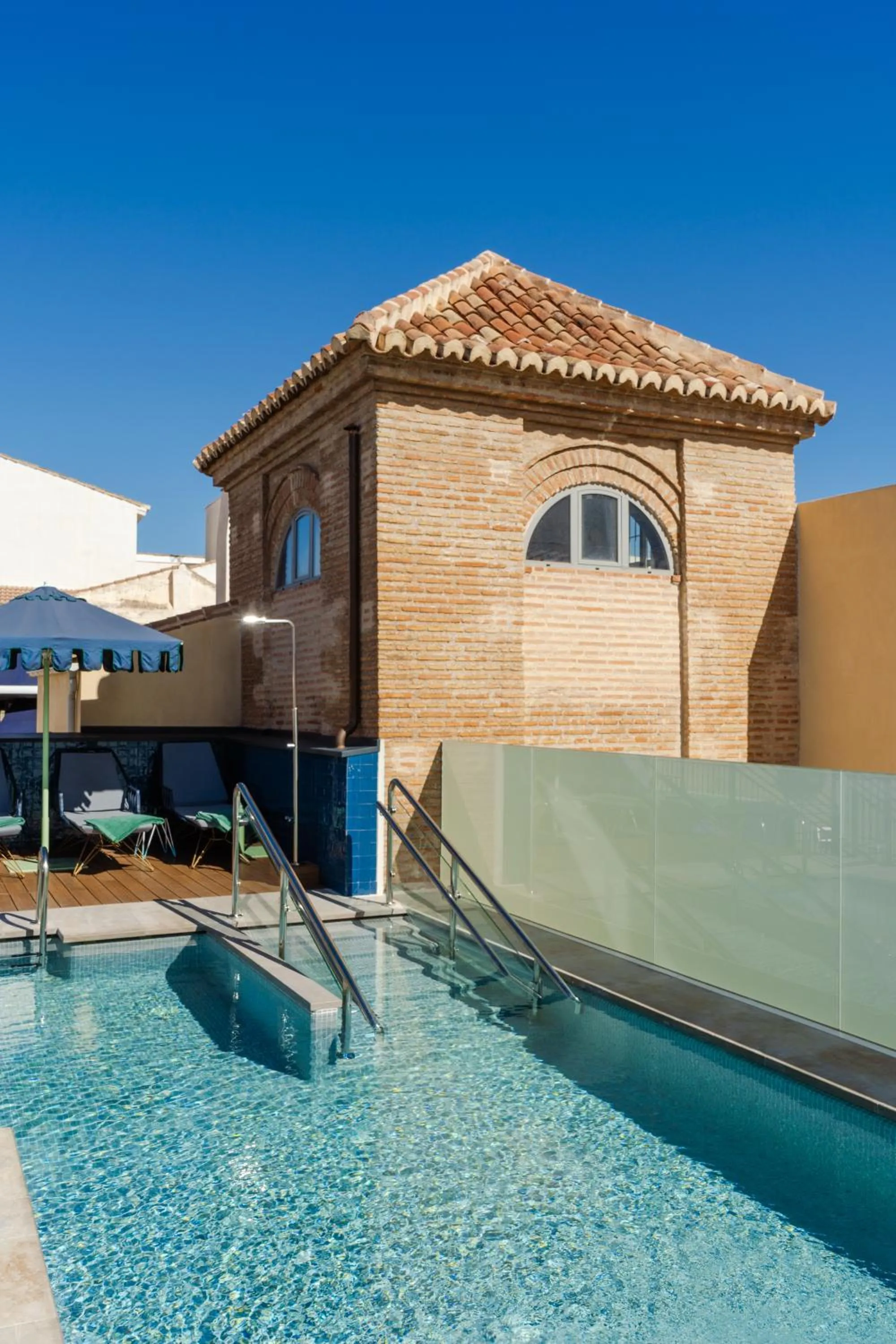Swimming pool in Palacio Solecio, a Small Luxury Hotel of the World