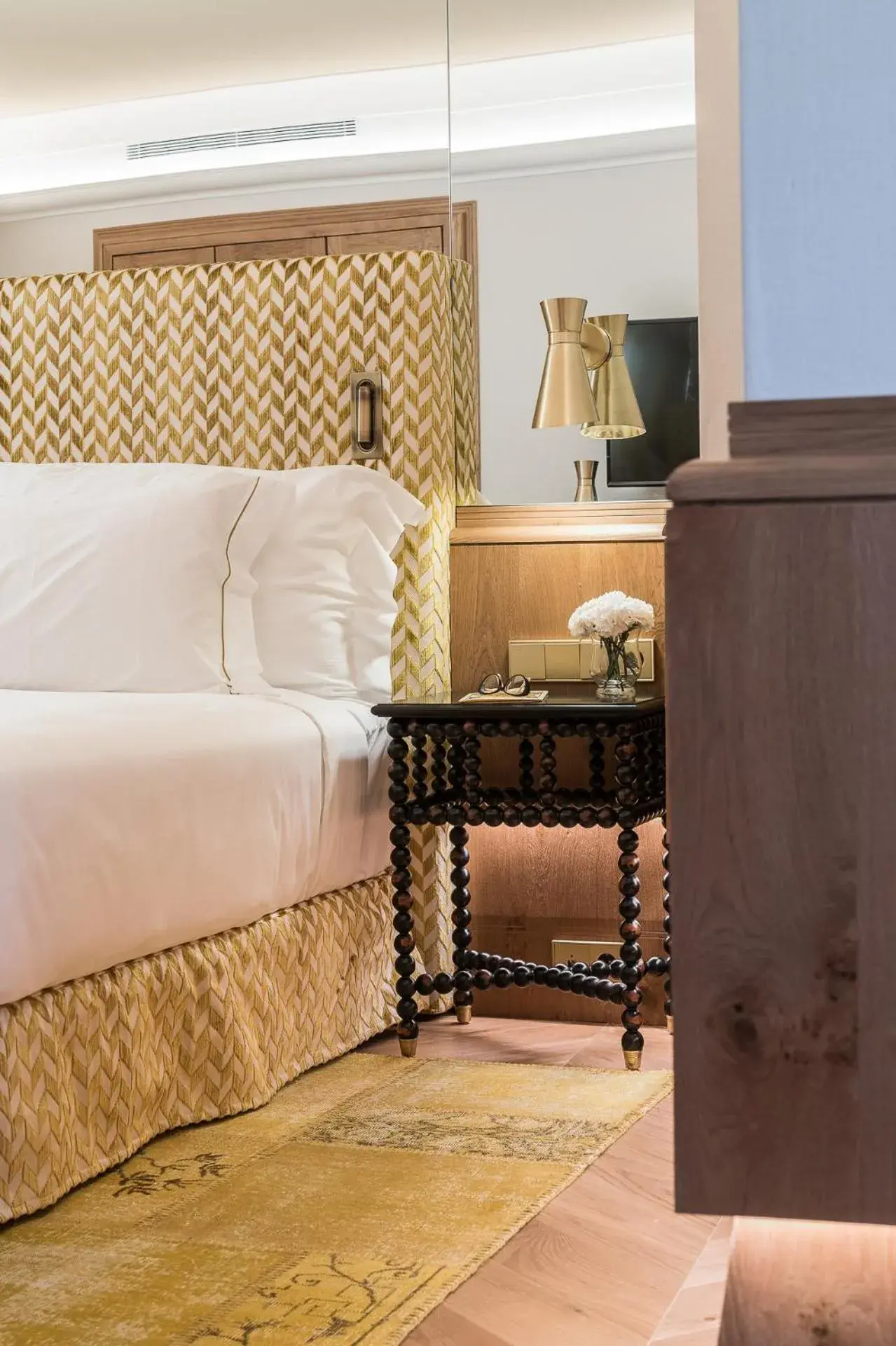 Bed in Palacio Solecio, a Small Luxury Hotel of the World Bed in Palacio Solecio, a Small Luxury Hotel of the World