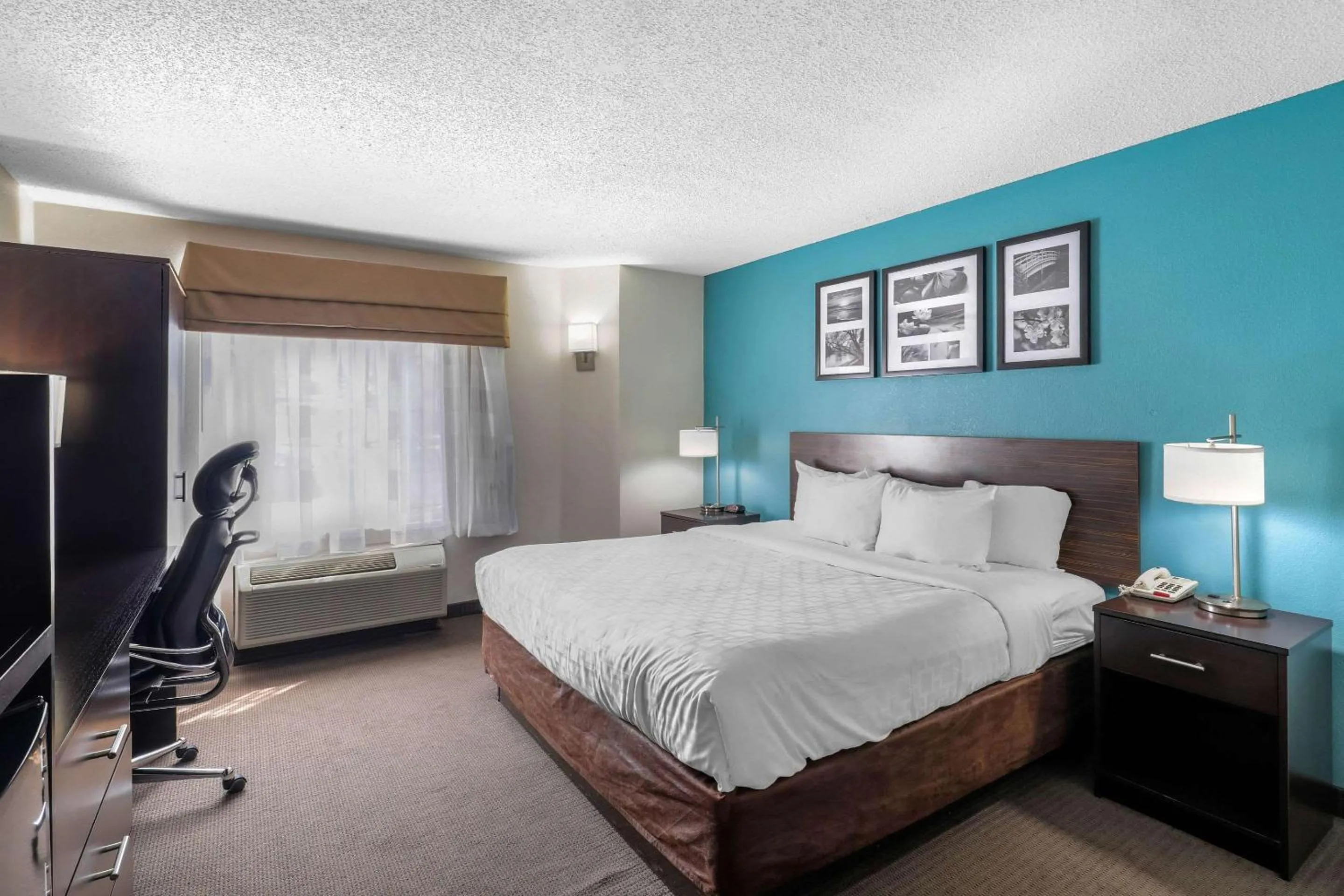 Photo of the whole room, Bed in Clarion Inn &amp; Suites DFW North