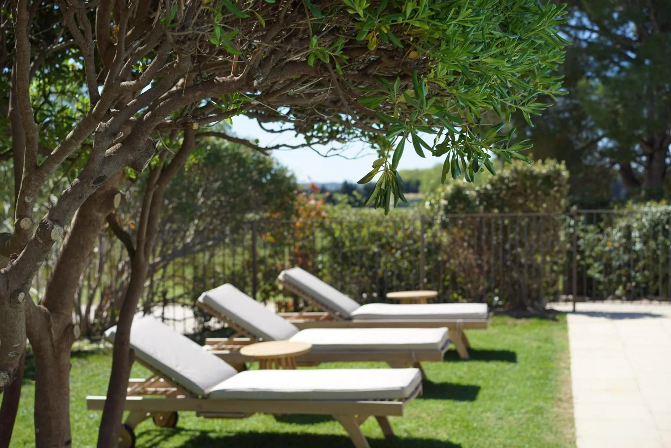 Garden view in Val Baussenc, The Originals Relais