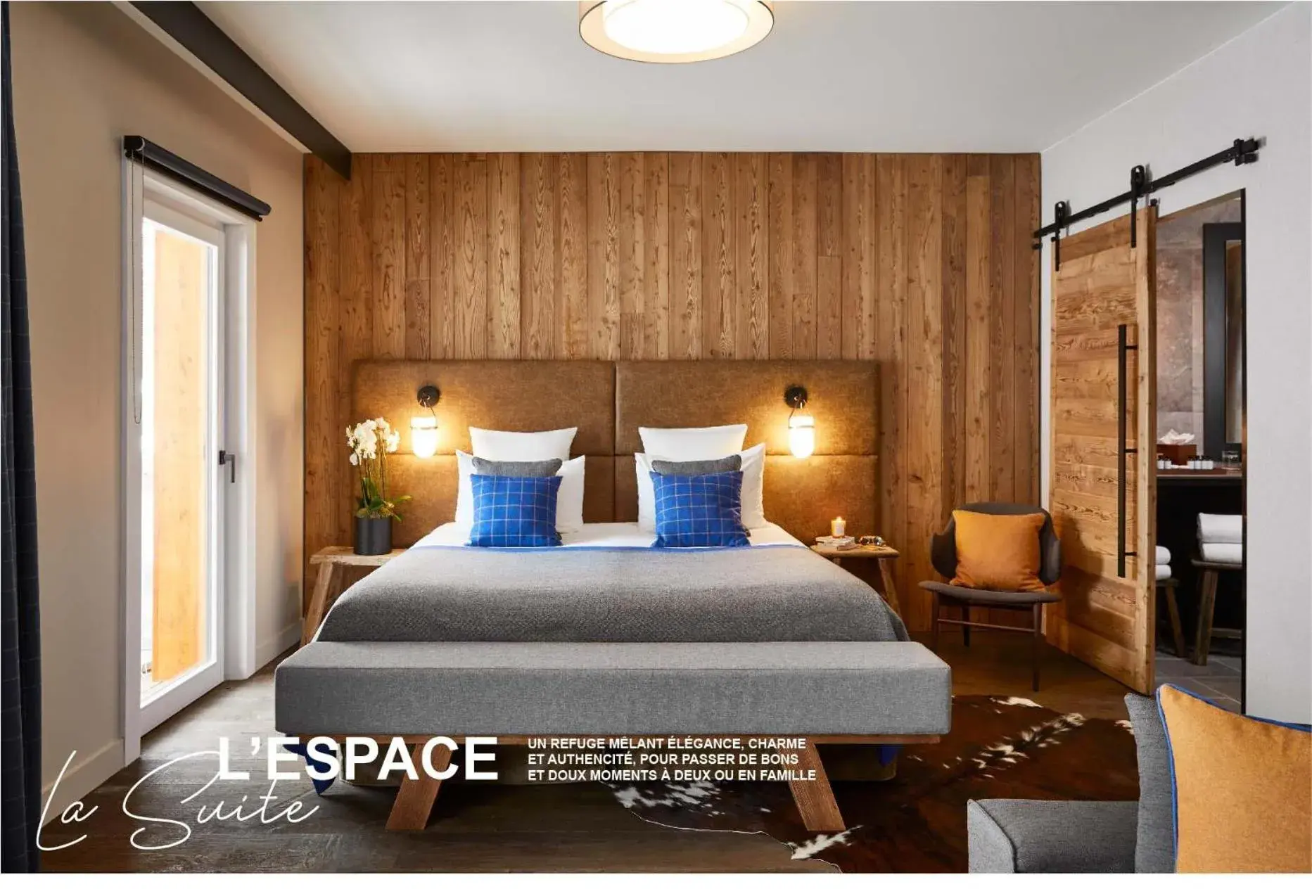 Bedroom, Bed in Ecrin Blanc Resort Courchevel - Aquapark Bedroom, Bed in Ecrin Blanc Resort Courchevel - Aquapark