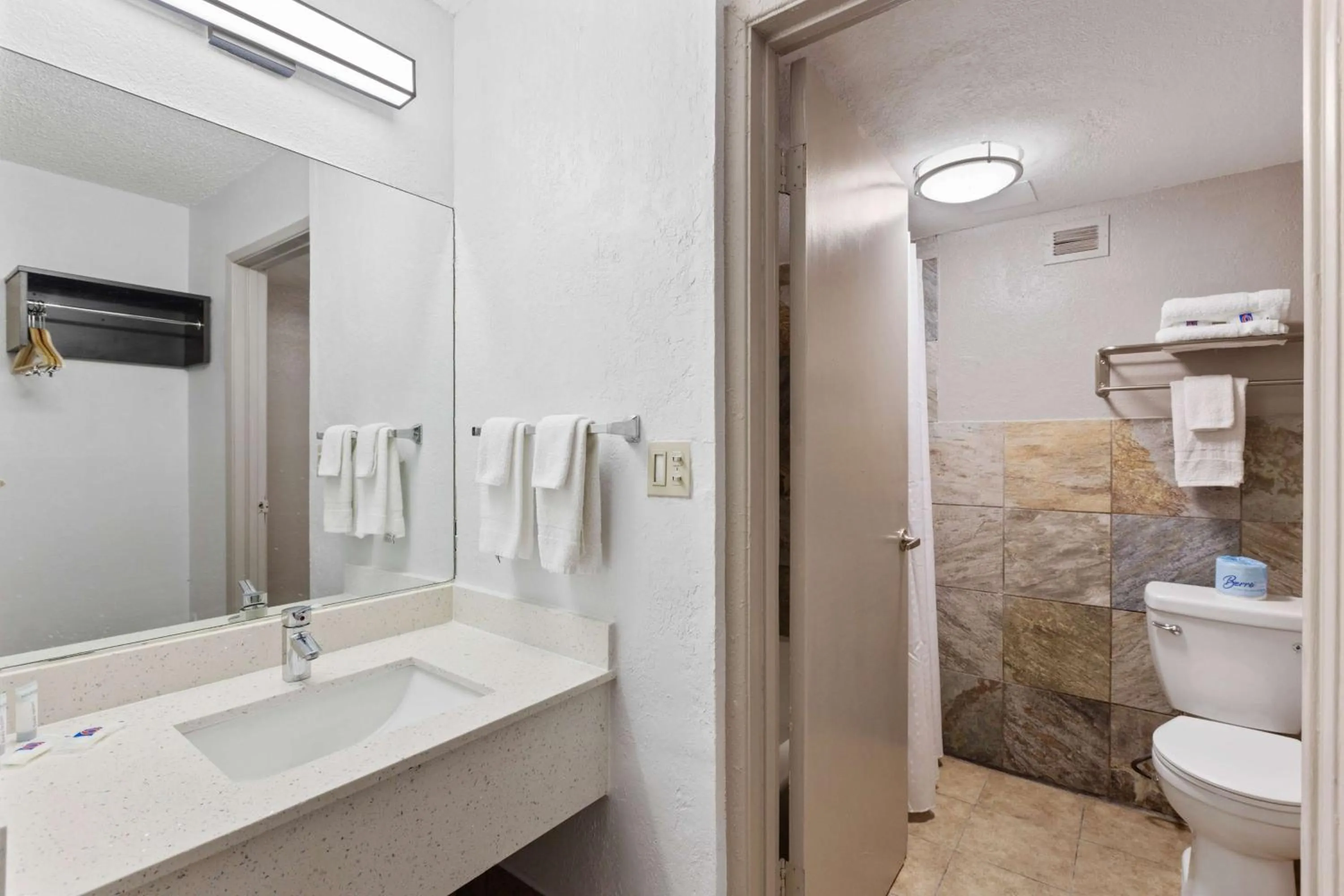 Bathroom in Motel 6 Pecos TX