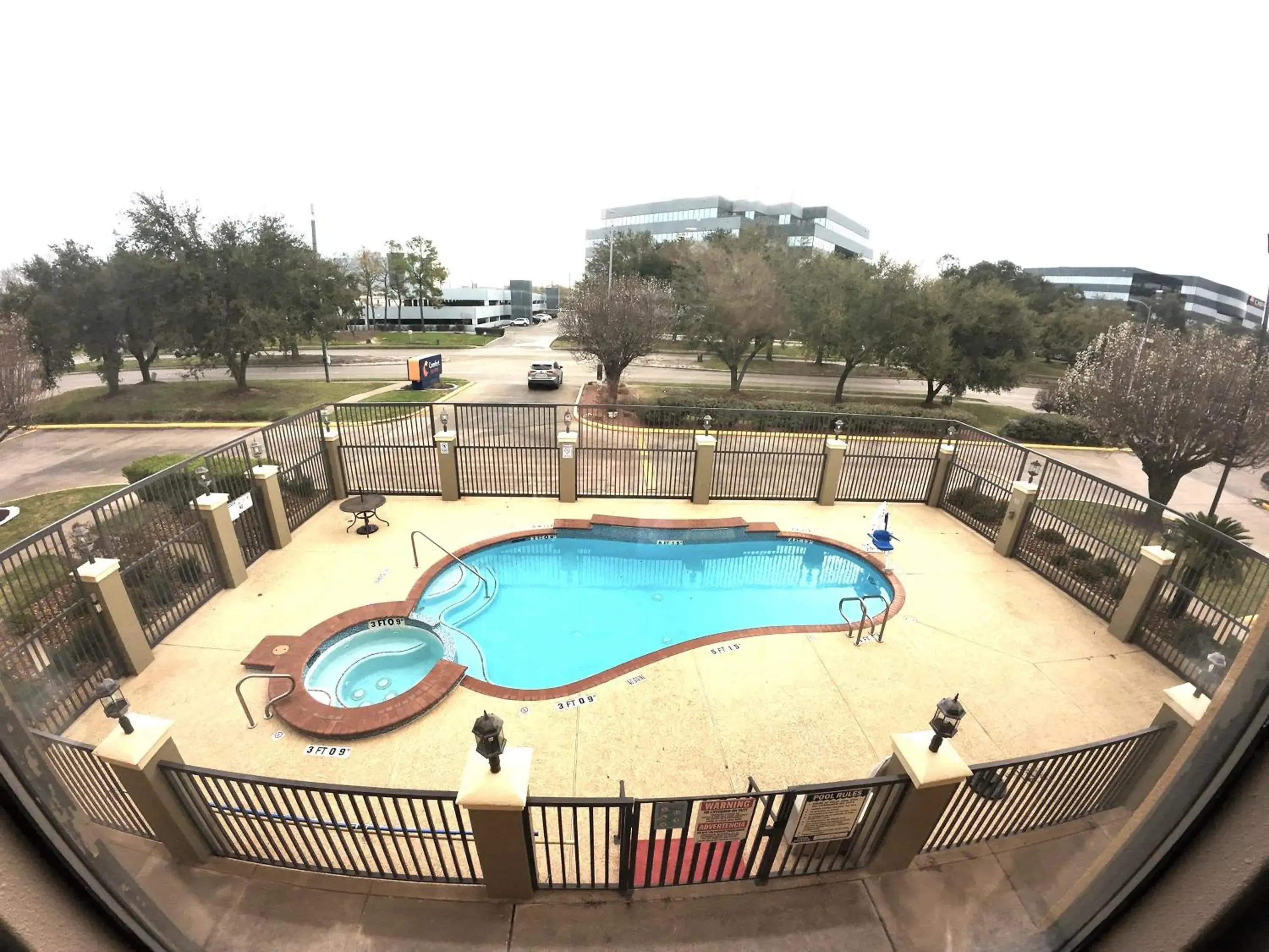 Pool view in Comfort Suites Westchase Houston Energy Corridor Pool view in Comfort Suites Westchase Houston Energy Corridor