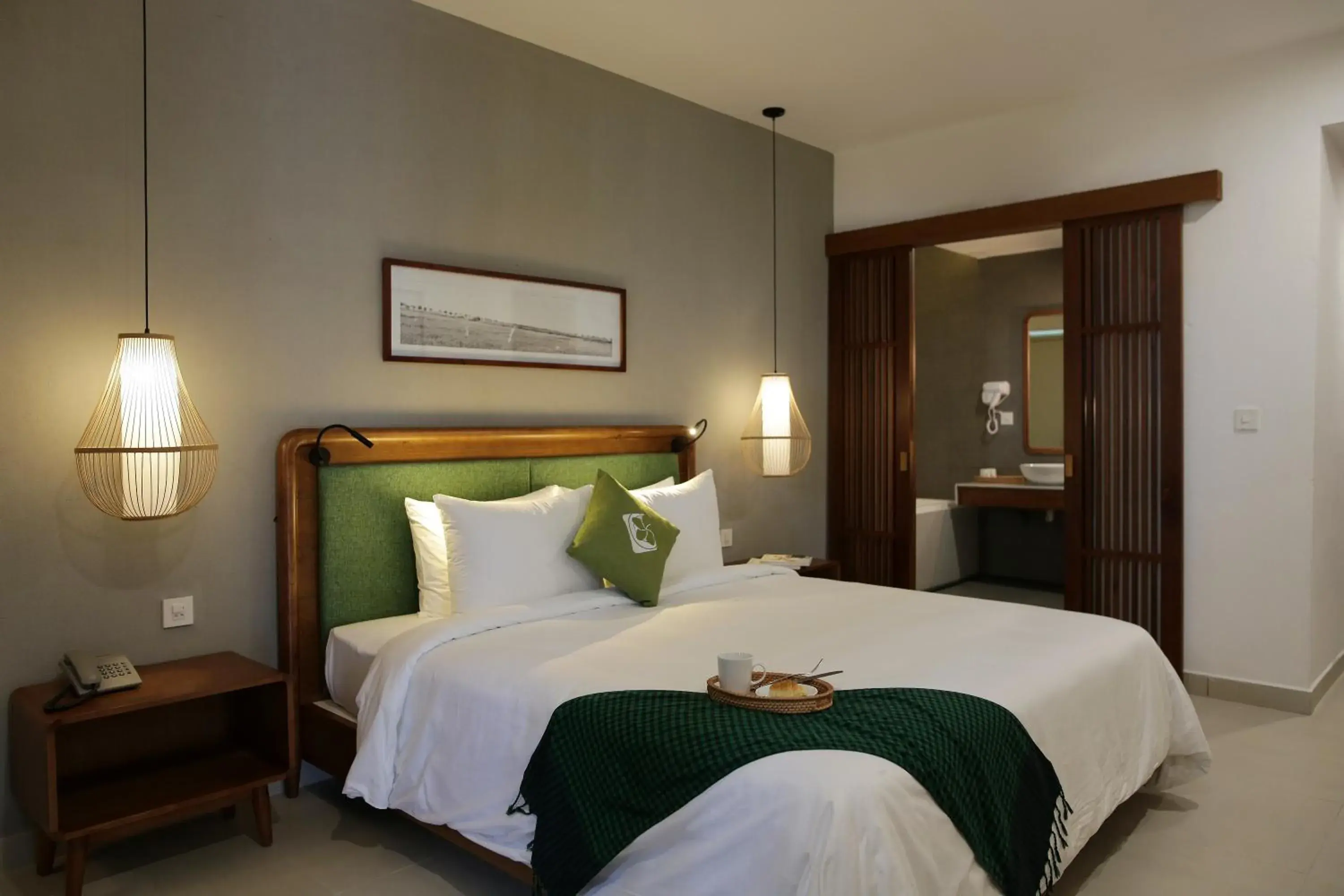 Bed in Hoian Tranquil Lodge - Chon Binh Yen Bed in Hoian Tranquil Lodge - Chon Binh Yen