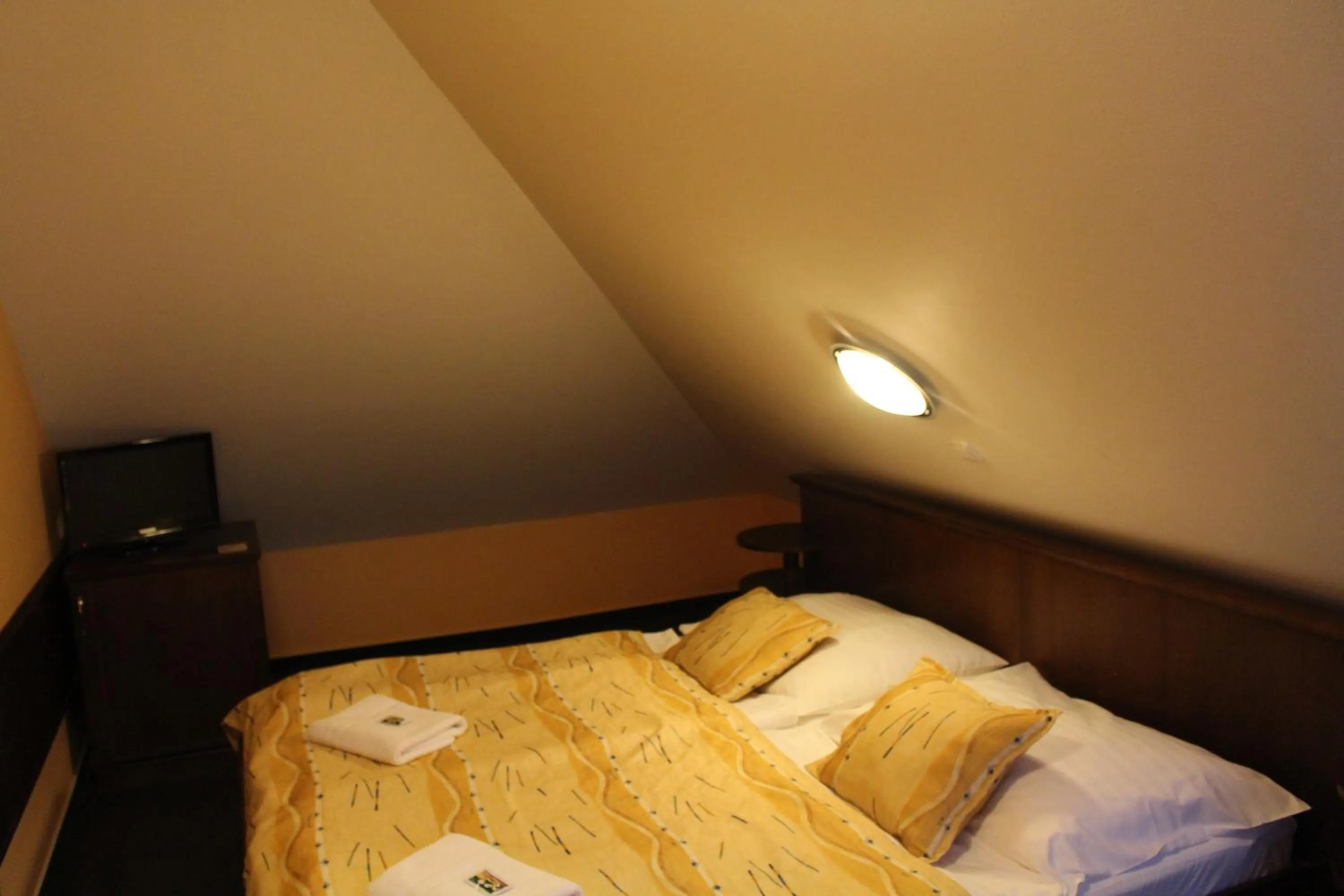 Bed in Zámecký Hotel Zlatý Orel