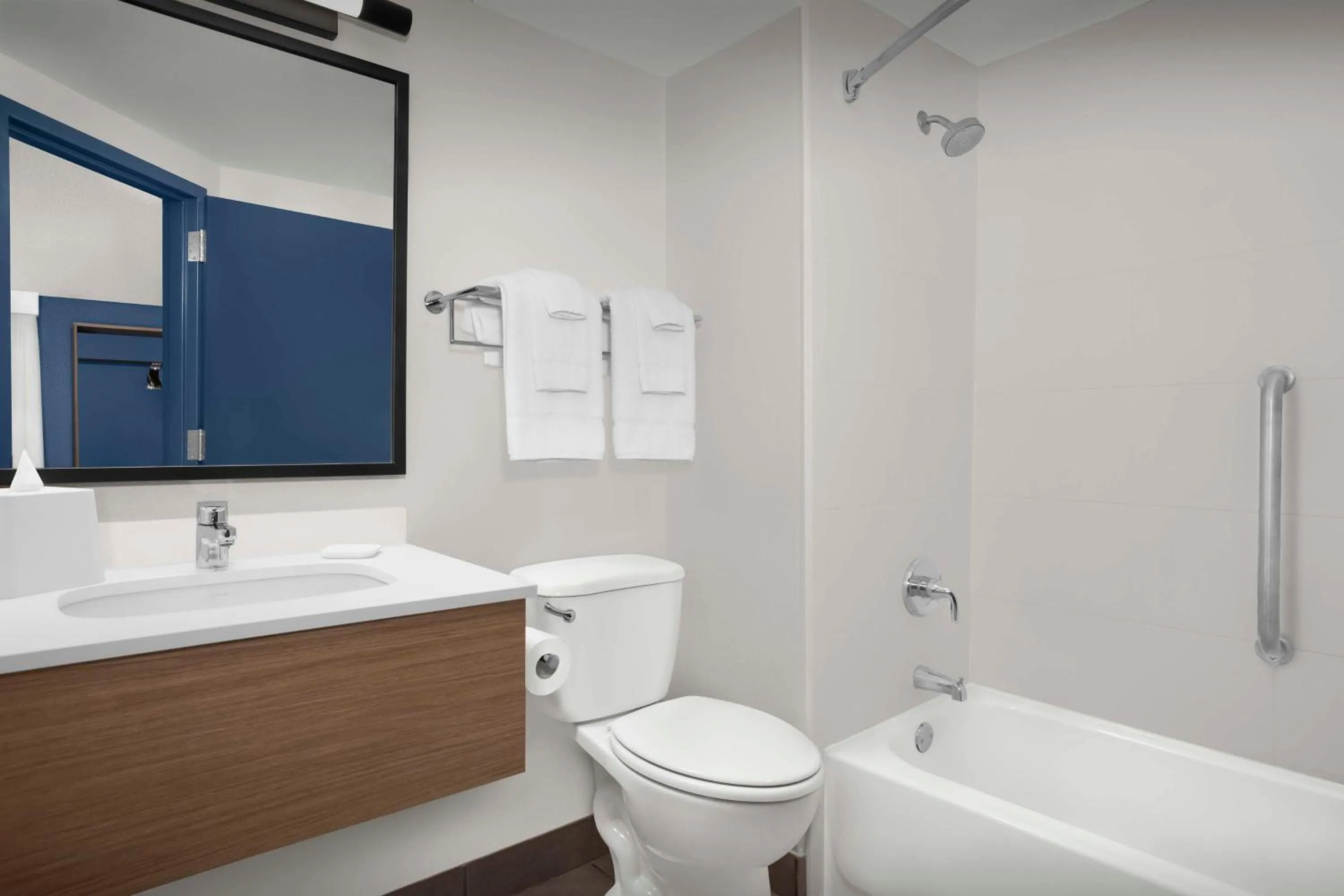 Bathroom in Spark By Hilton San Antonio Northwest Near Six Flags