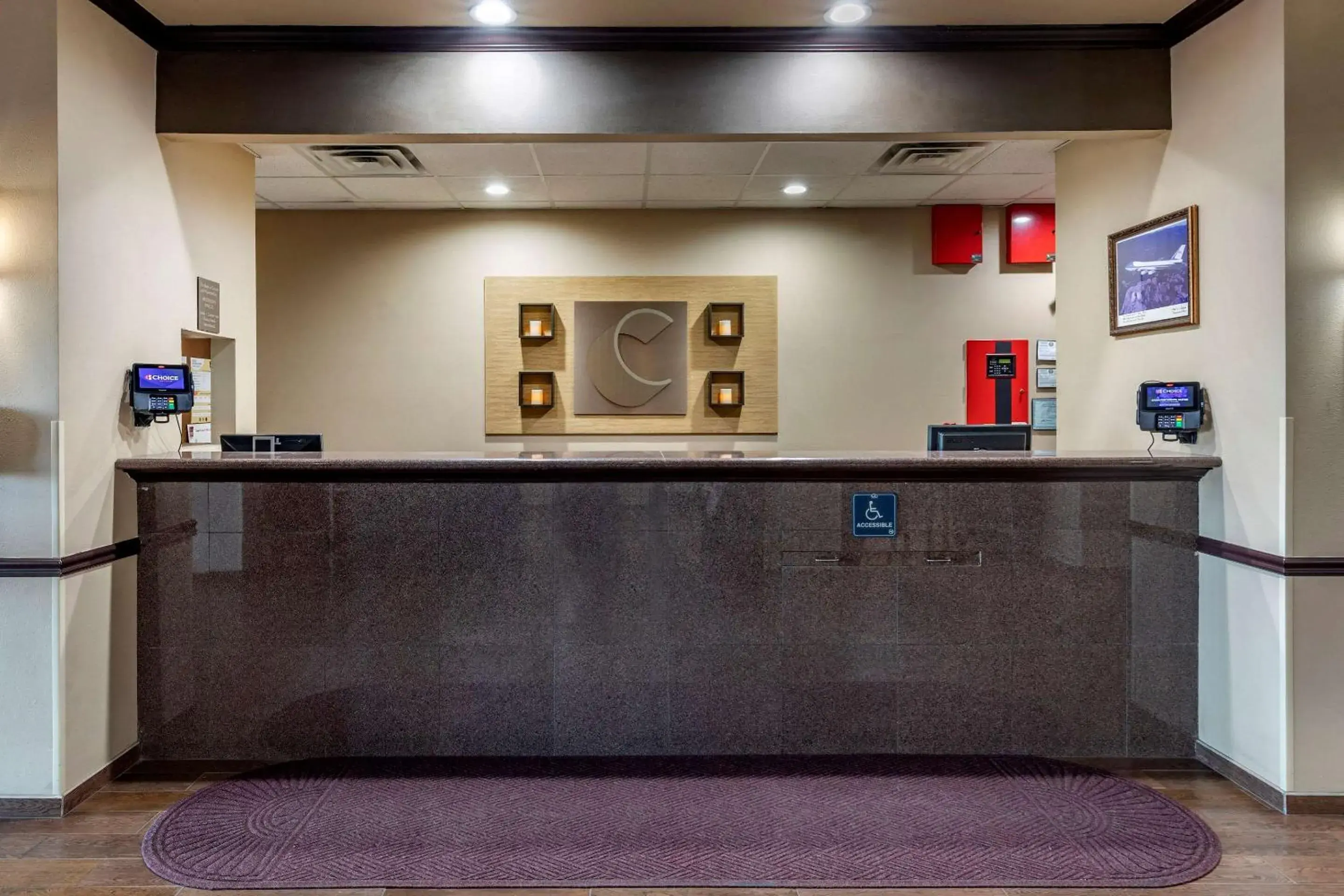 Lobby or reception in Comfort Suites Waco Near University Area Lobby or reception in Comfort Suites Waco Near University Area