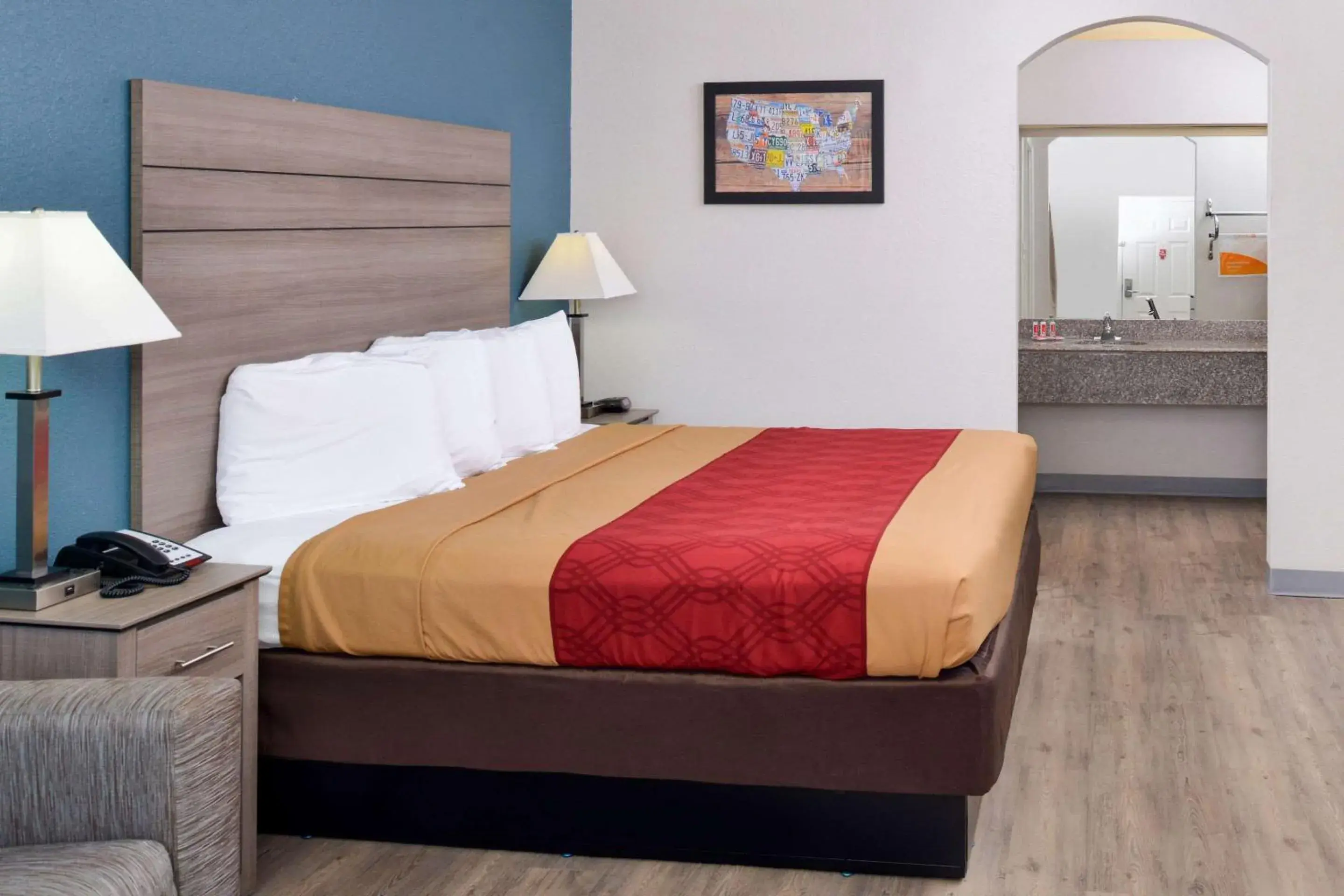 Photo of the whole room, Bed in Econo Lodge Inn & Suites Port Arthur near Sabine Pass Photo of the whole room, Bed in Econo Lodge Inn & Suites Port Arthur near Sabine Pass