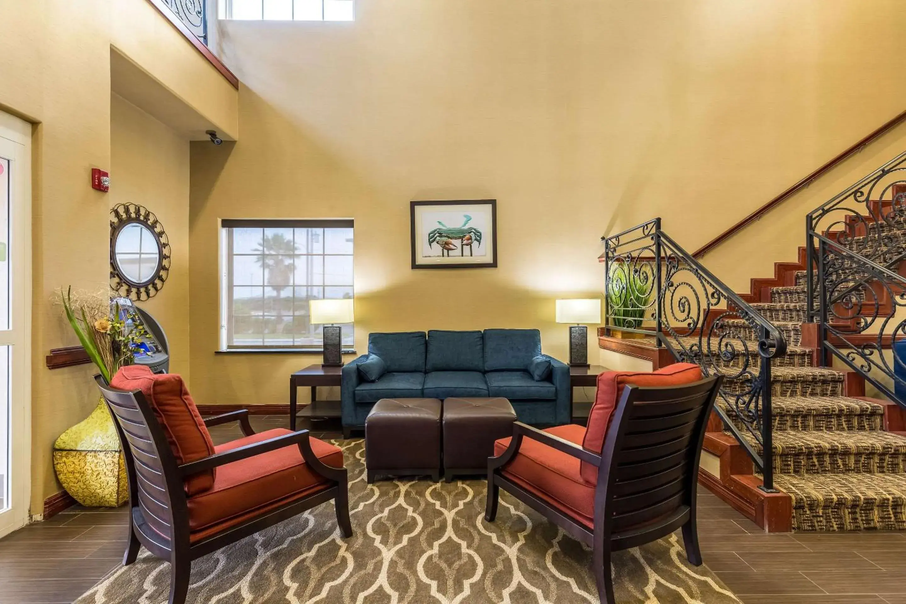Lobby or reception in Comfort Suites Galveston Cruise Port Area - Beachside Lobby or reception in Comfort Suites Galveston Cruise Port Area - Beachside