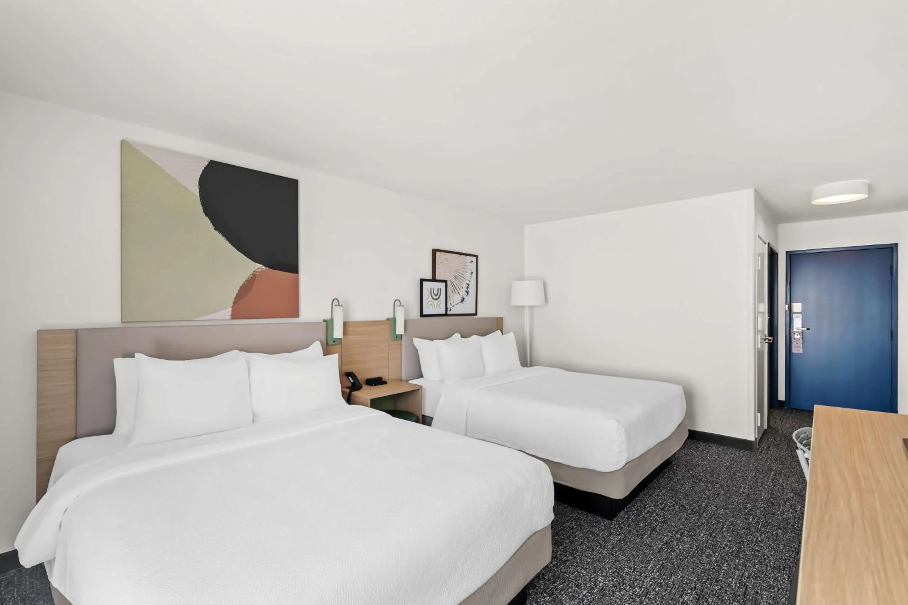 Bed in Sleep Inn & Suites Near Fort Cavazos