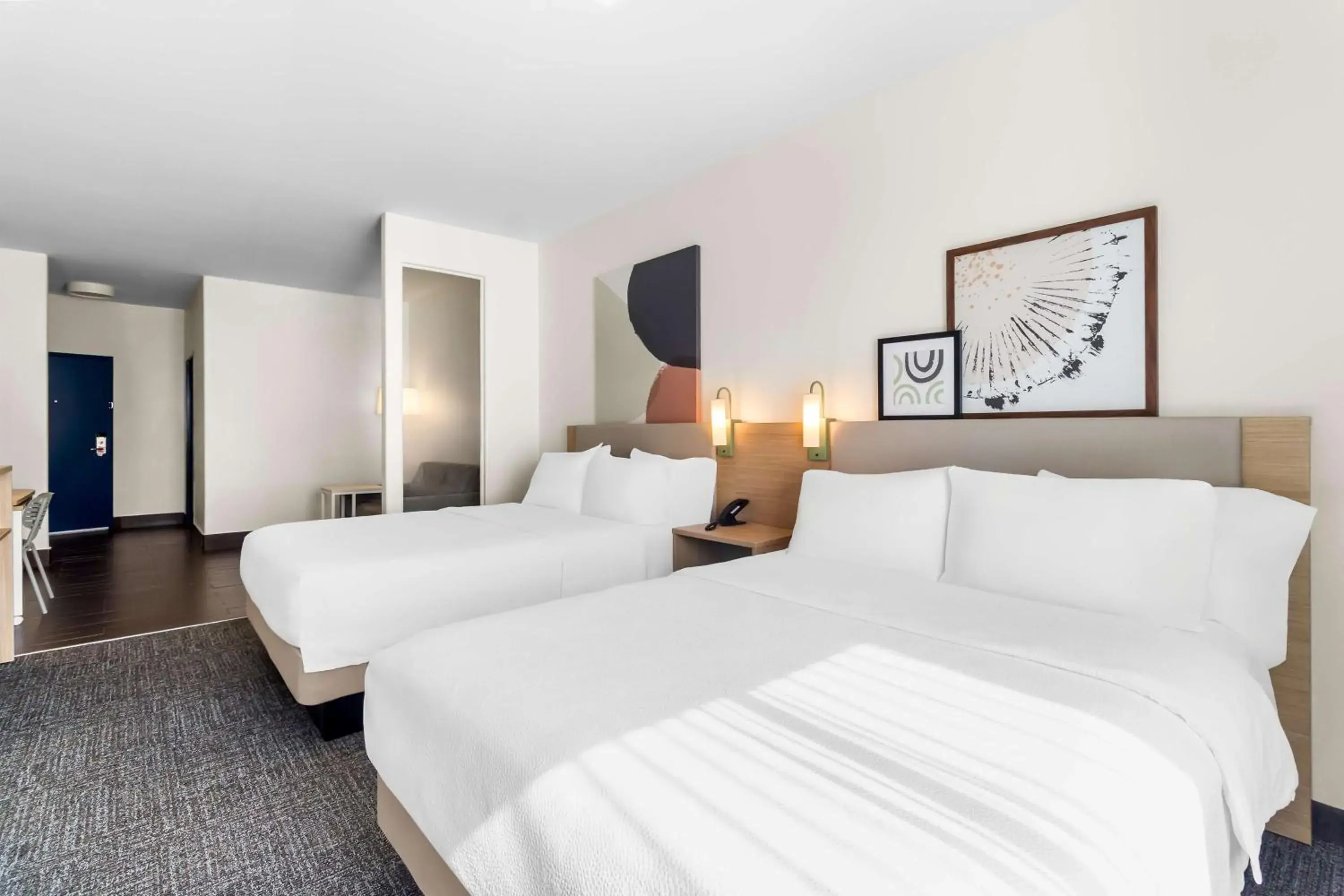 Living room, Bed in Spark by Hilton Pearland Living room, Bed in Spark by Hilton Pearland