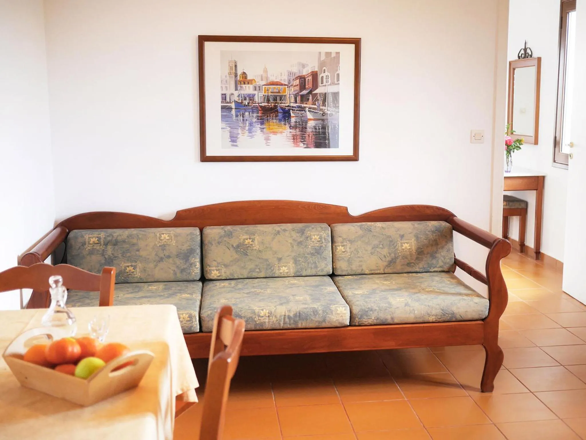 Seating area in Areti Aparthotel