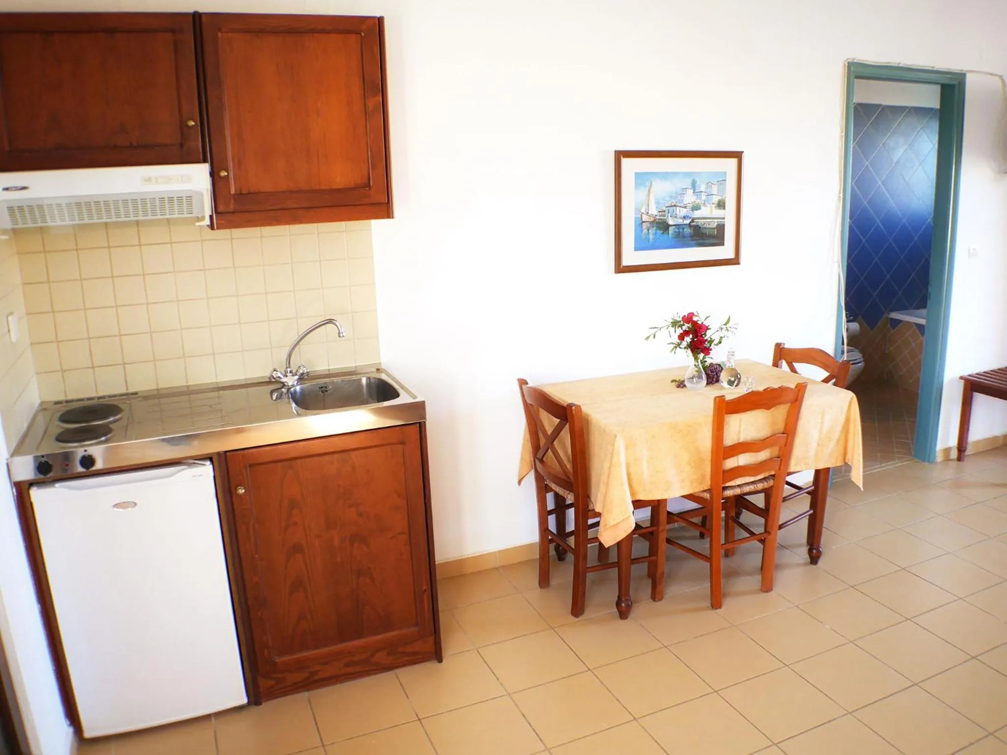 Kitchen or kitchenette in Areti Aparthotel