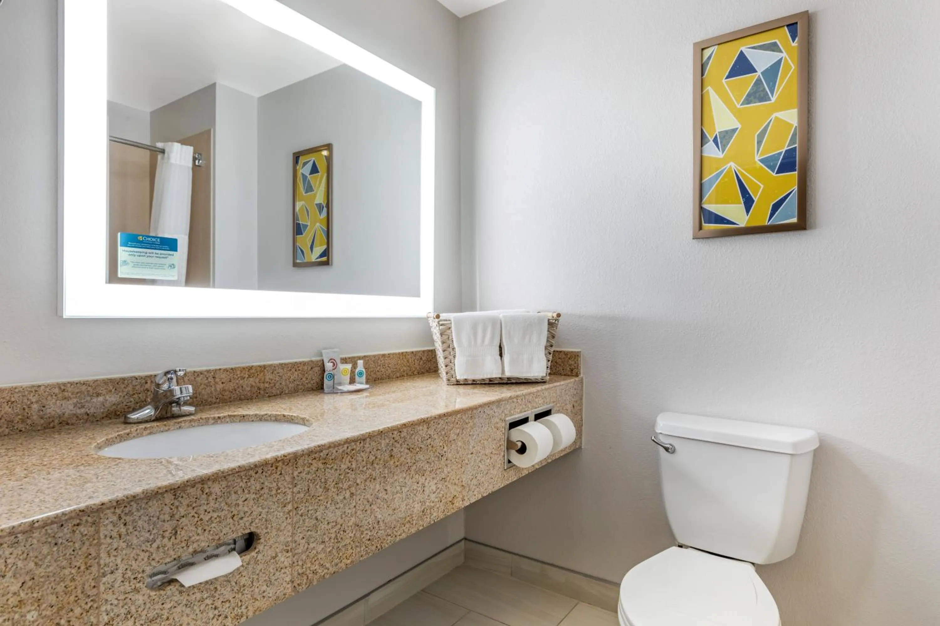 Bathroom in Comfort Suites Nacogdoches