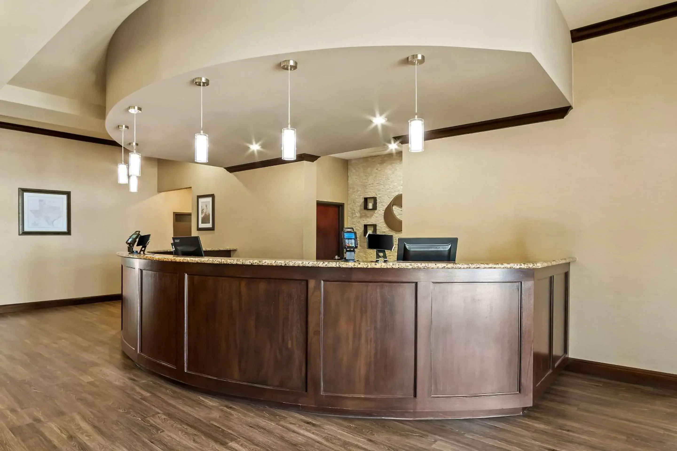 Lobby or reception in Comfort Suites Frisco Lobby or reception in Comfort Suites Frisco
