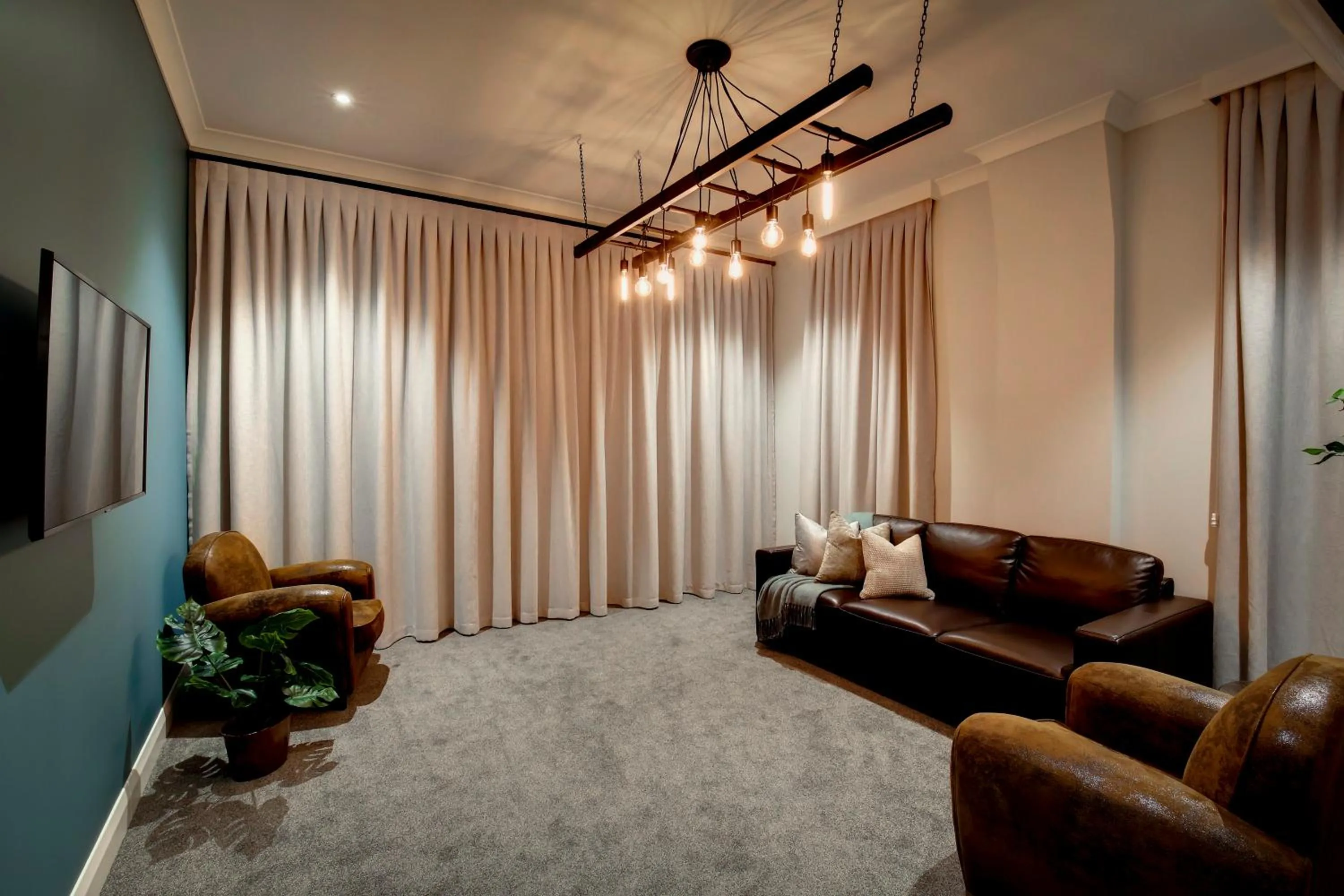 Living room in Hokitika Fire Station Boutique Accommodation