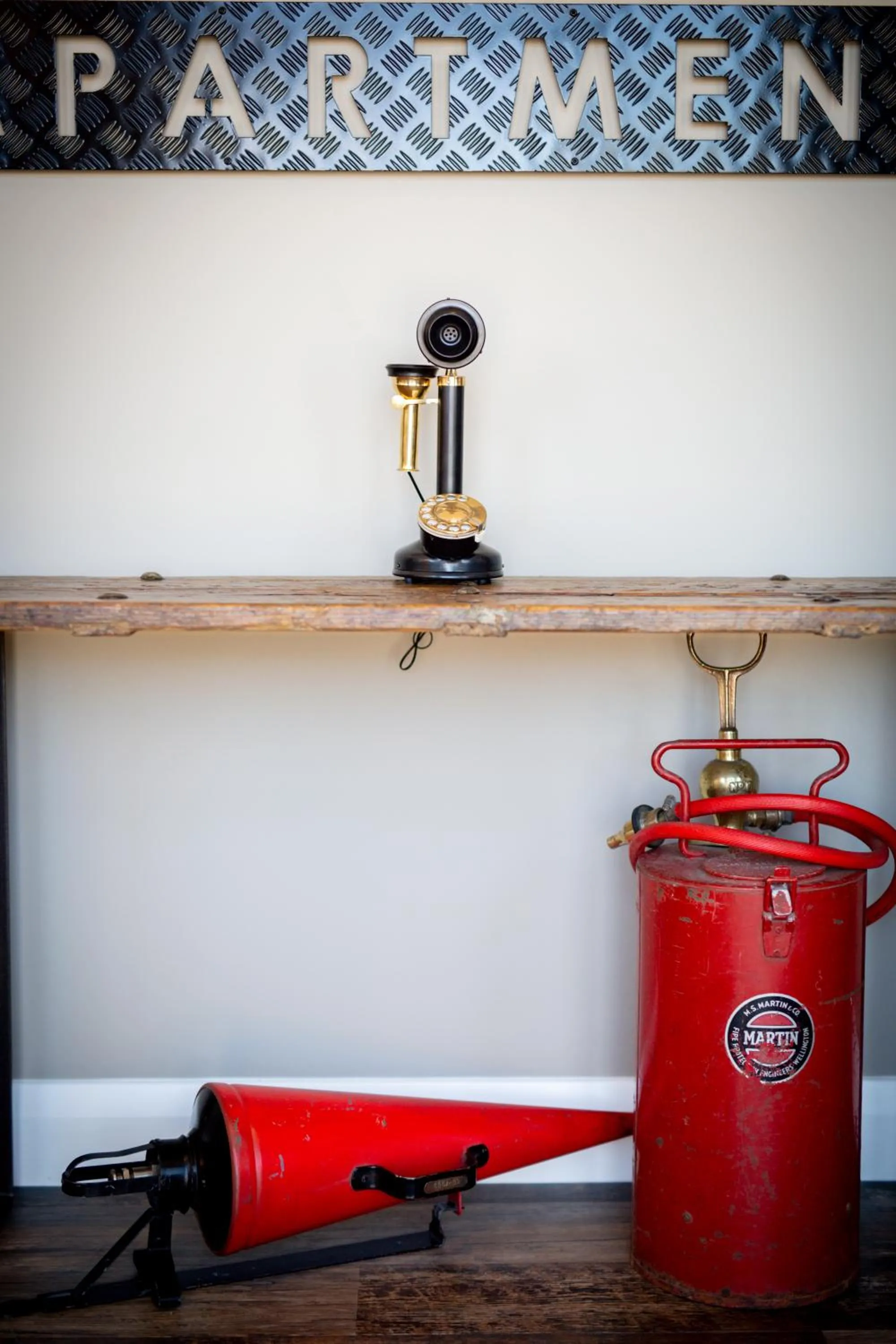 Decorative detail in Hokitika Fire Station Boutique Accommodation