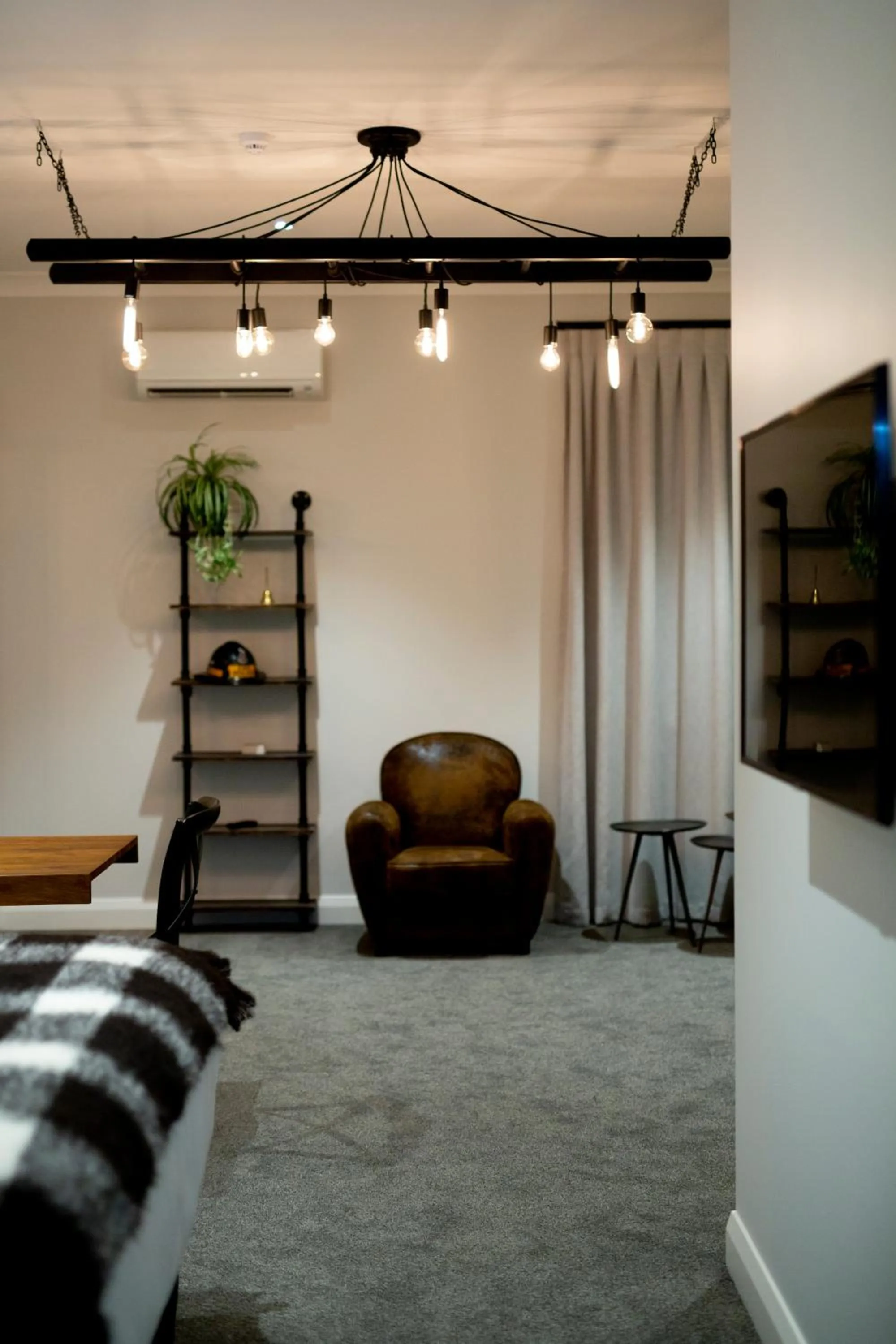 Living room, Bed in Hokitika Fire Station Boutique Accommodation