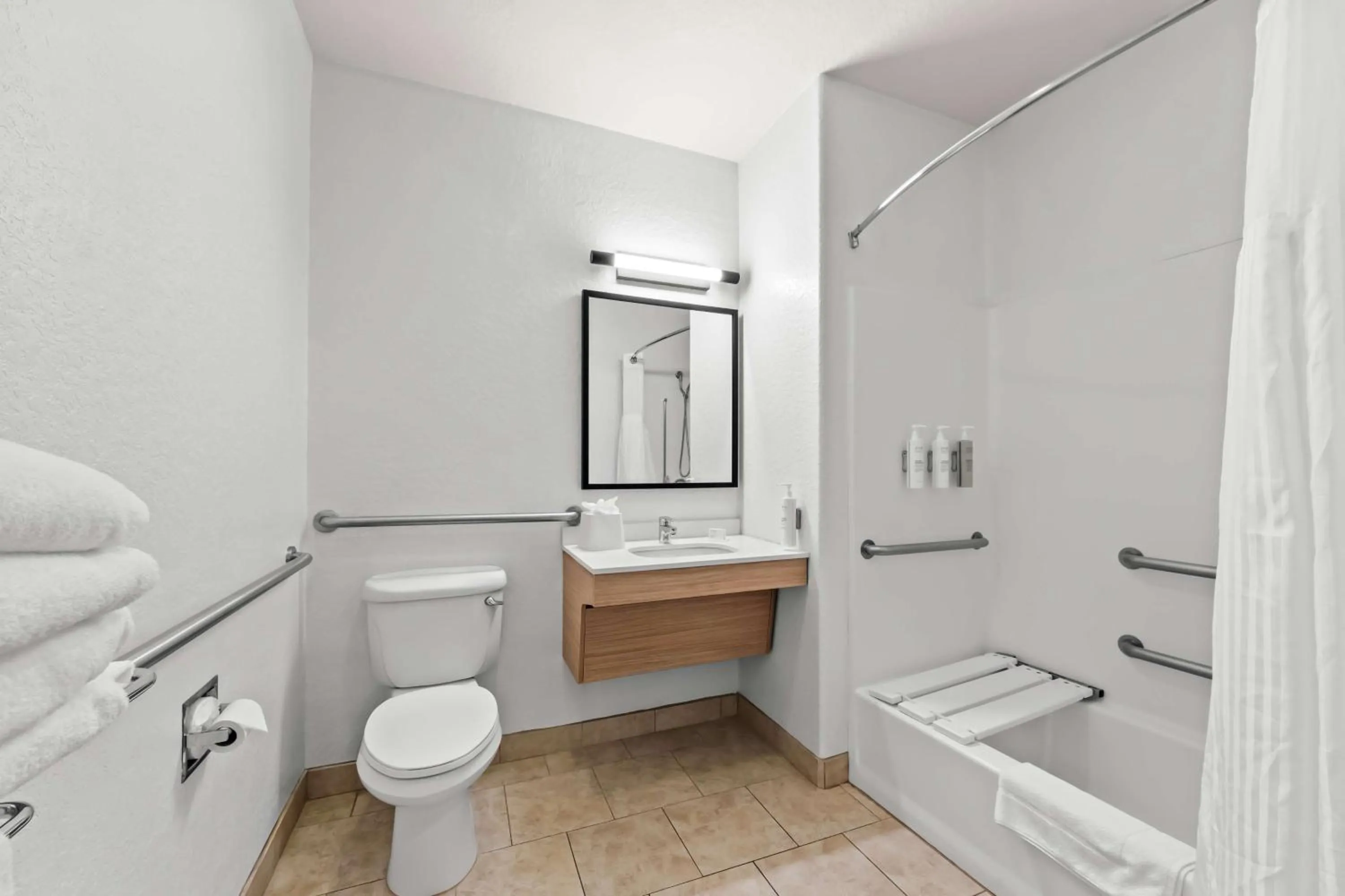 Bathroom in Spark By Hilton San Antonio Near Seaworld