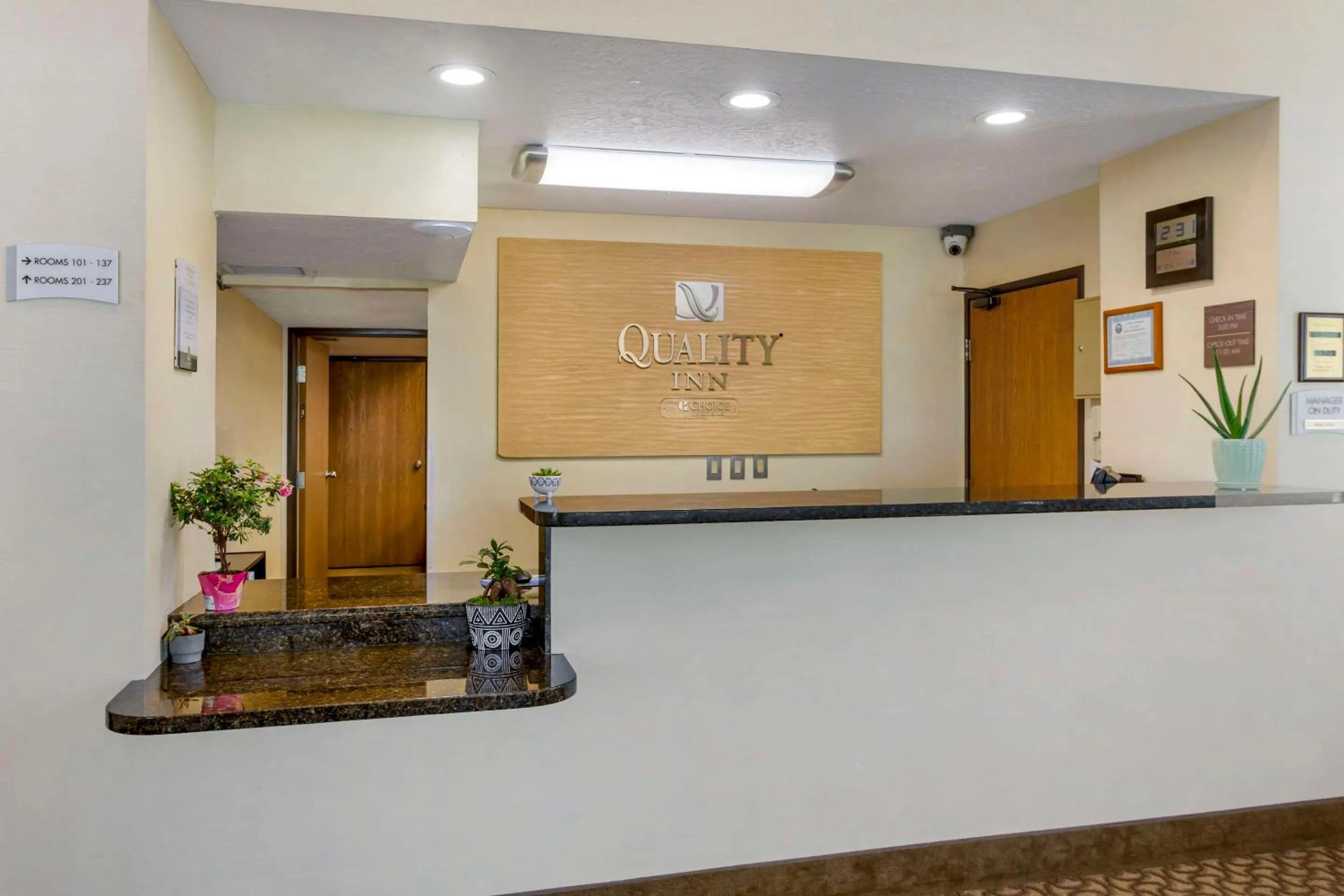 Lobby or reception in Quality Inn Logan near University