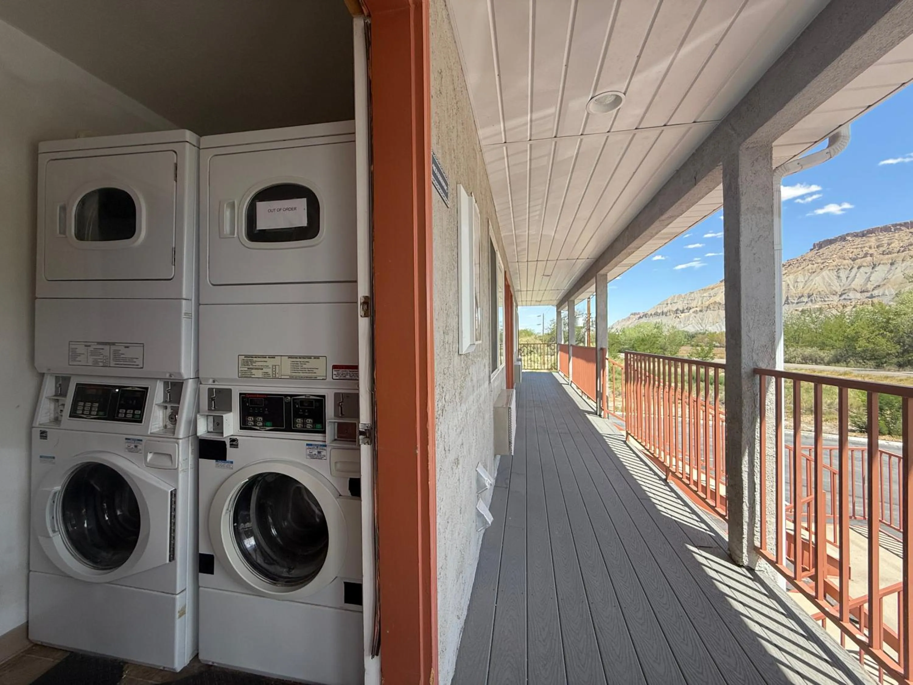 Patio in Cathedral Valley Inn
