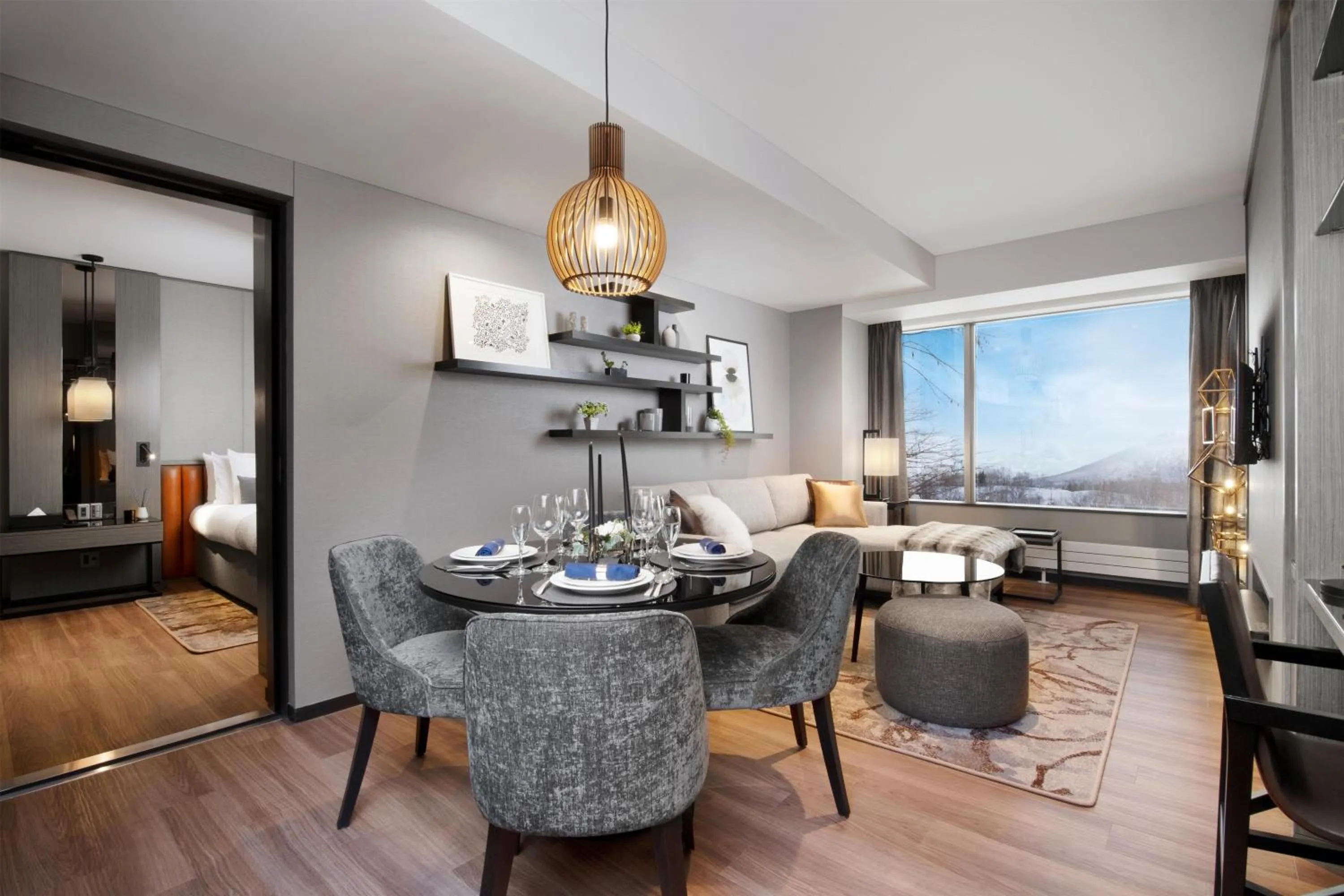 Living room in Hinode Hills Niseko Village