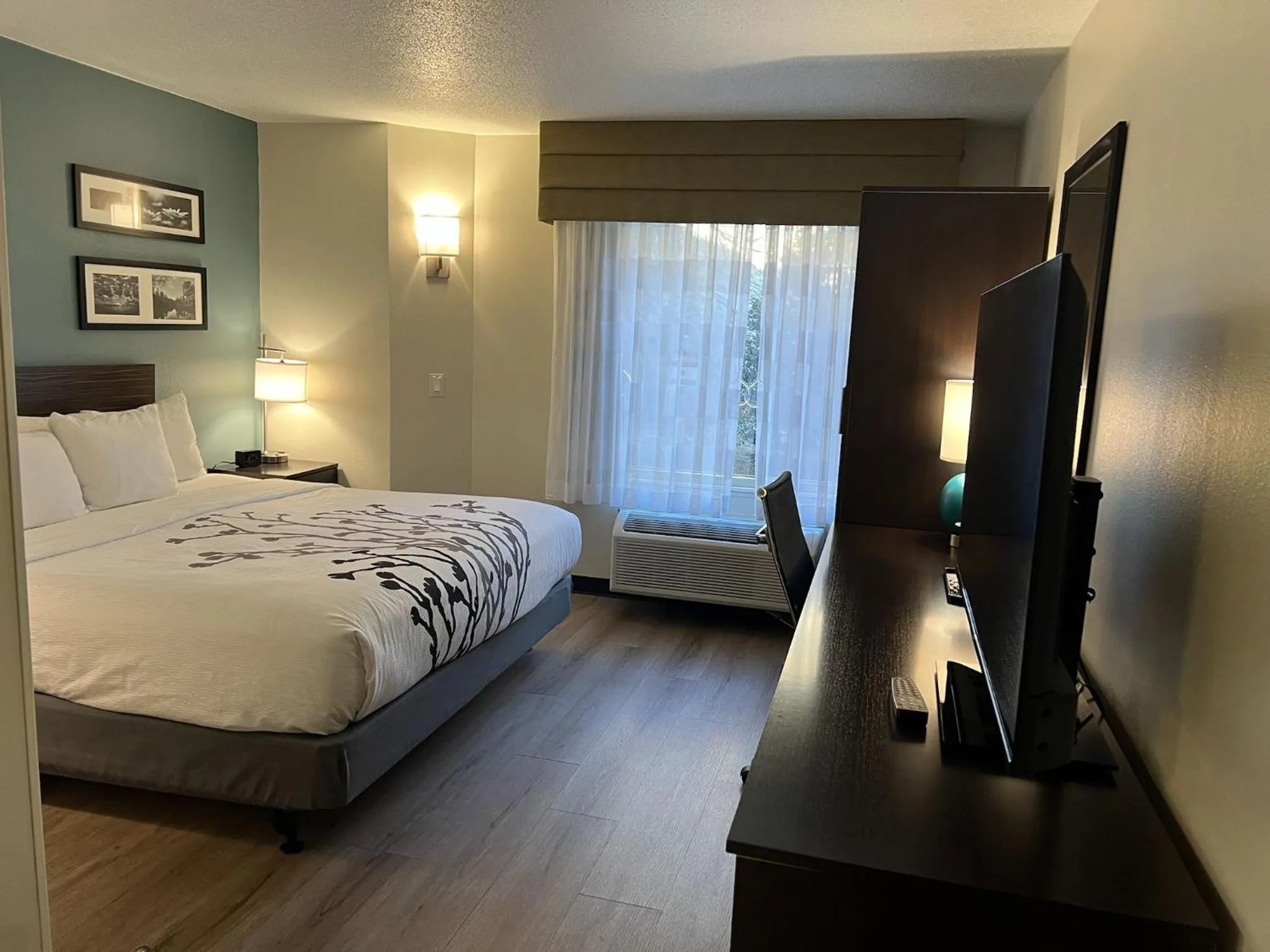 Bed in Sleep Inn Staunton