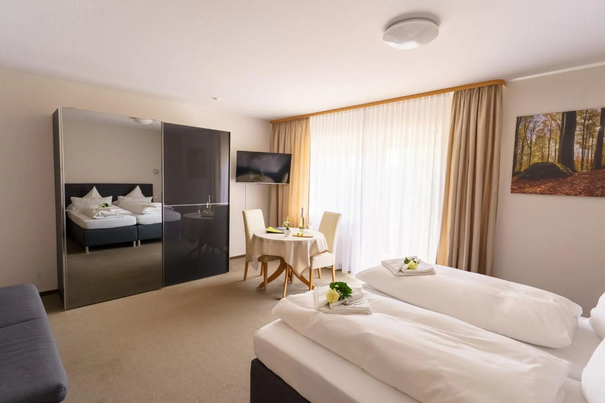 Bed in Pension Bergterrasse