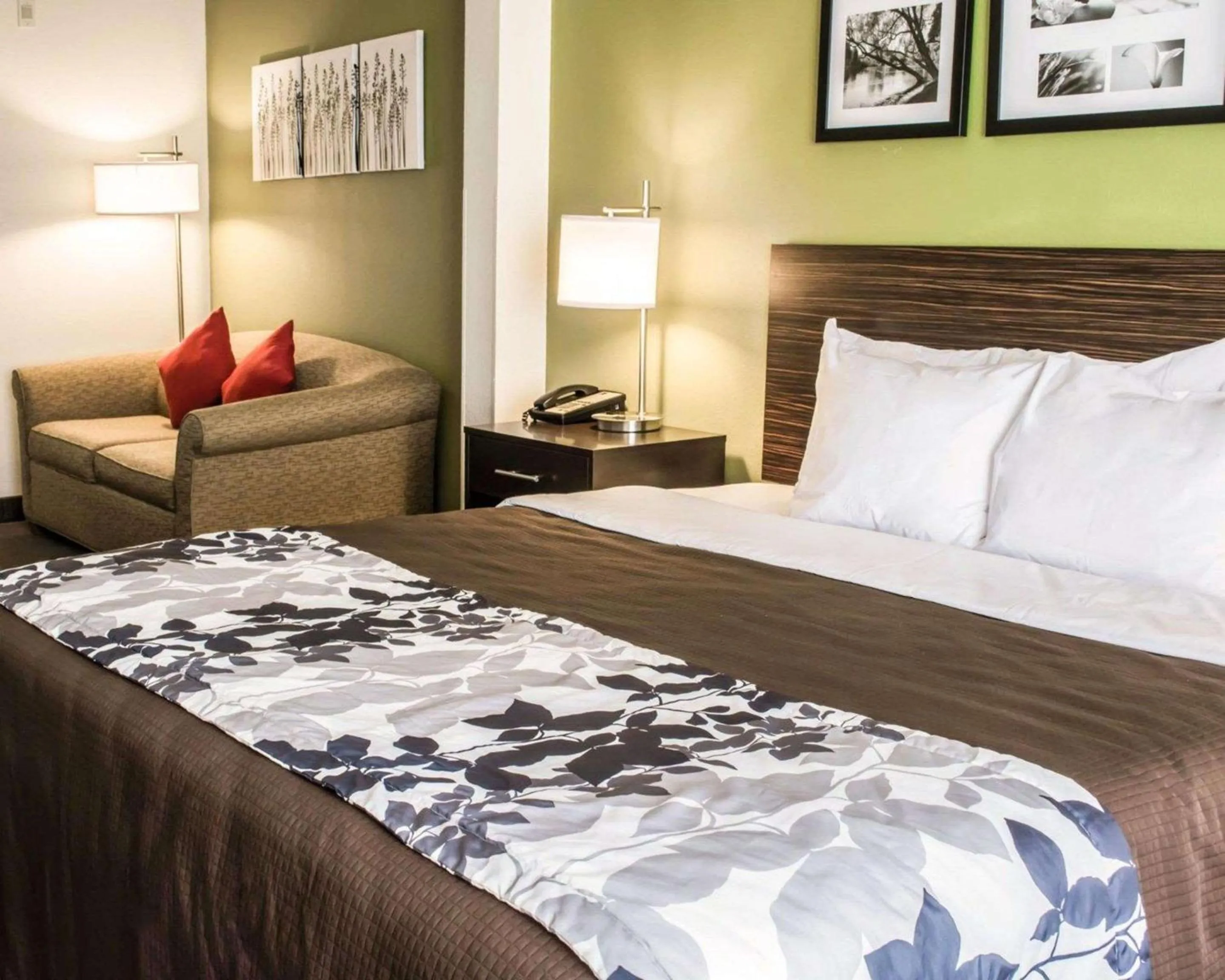 Bedroom, Bed in Sleep Inn & Suites Virginia Horse Center