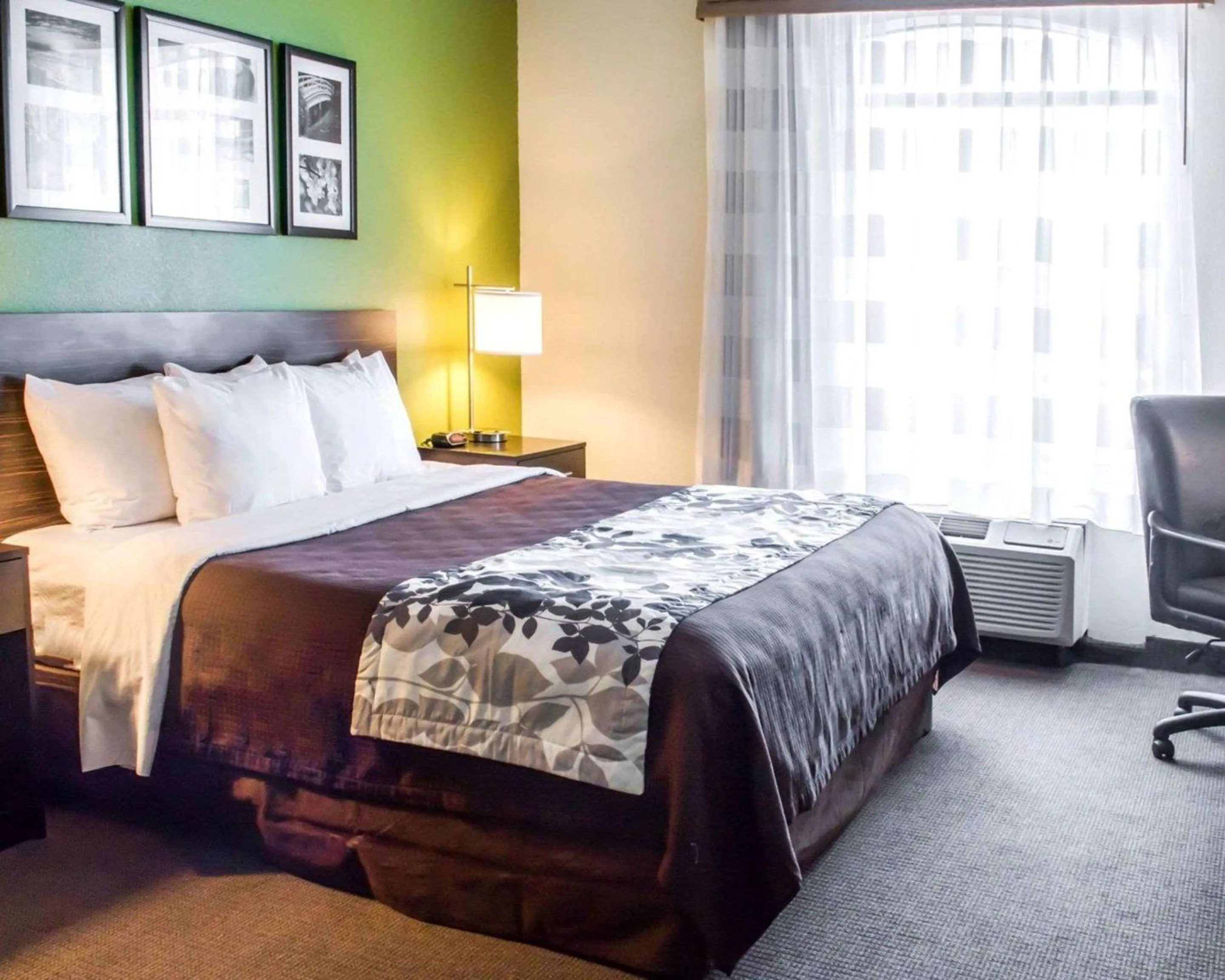 Bedroom, Bed in Sleep Inn & Suites Virginia Horse Center