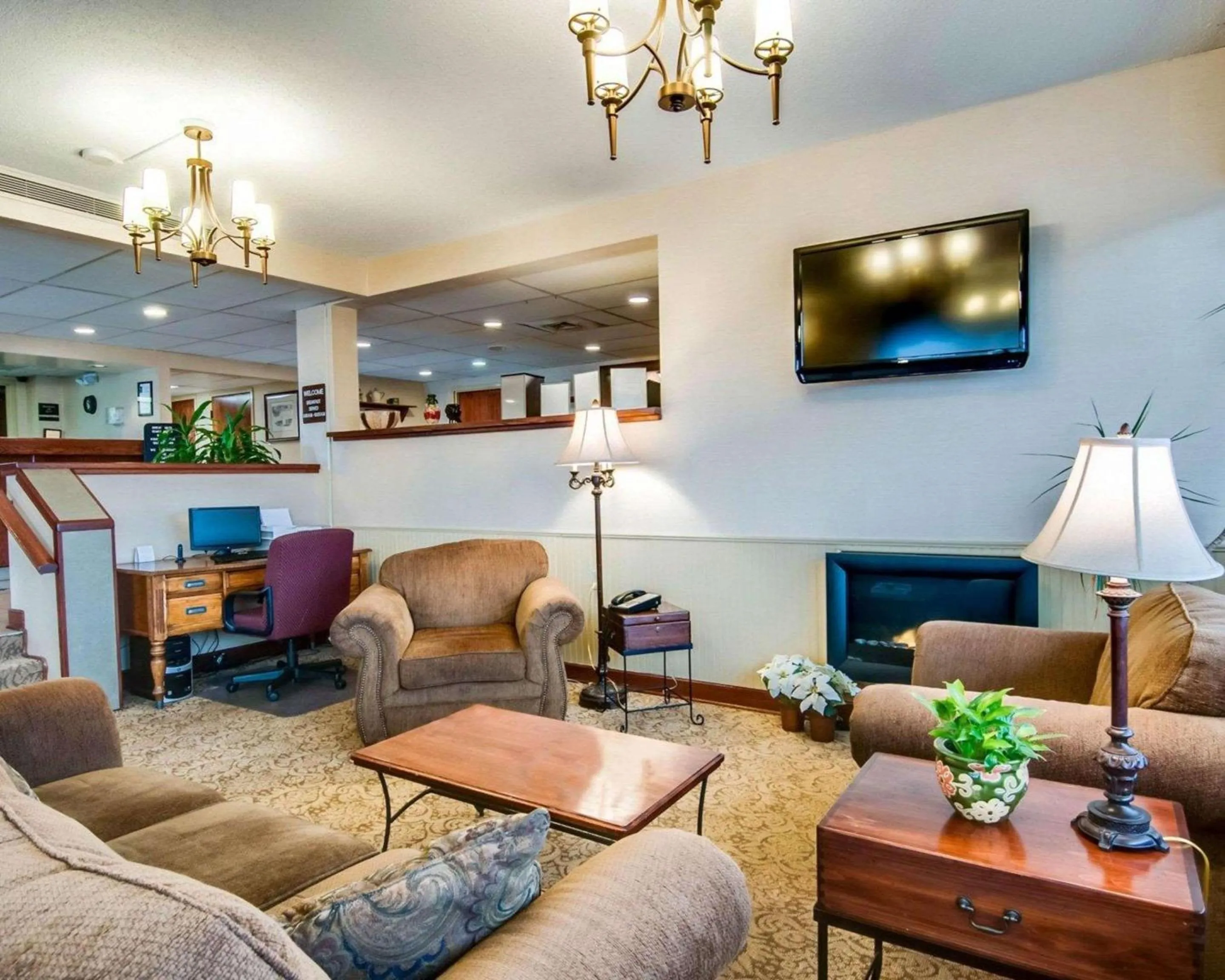 Lobby or reception in Quality Inn Christiansburg - Blacksburg