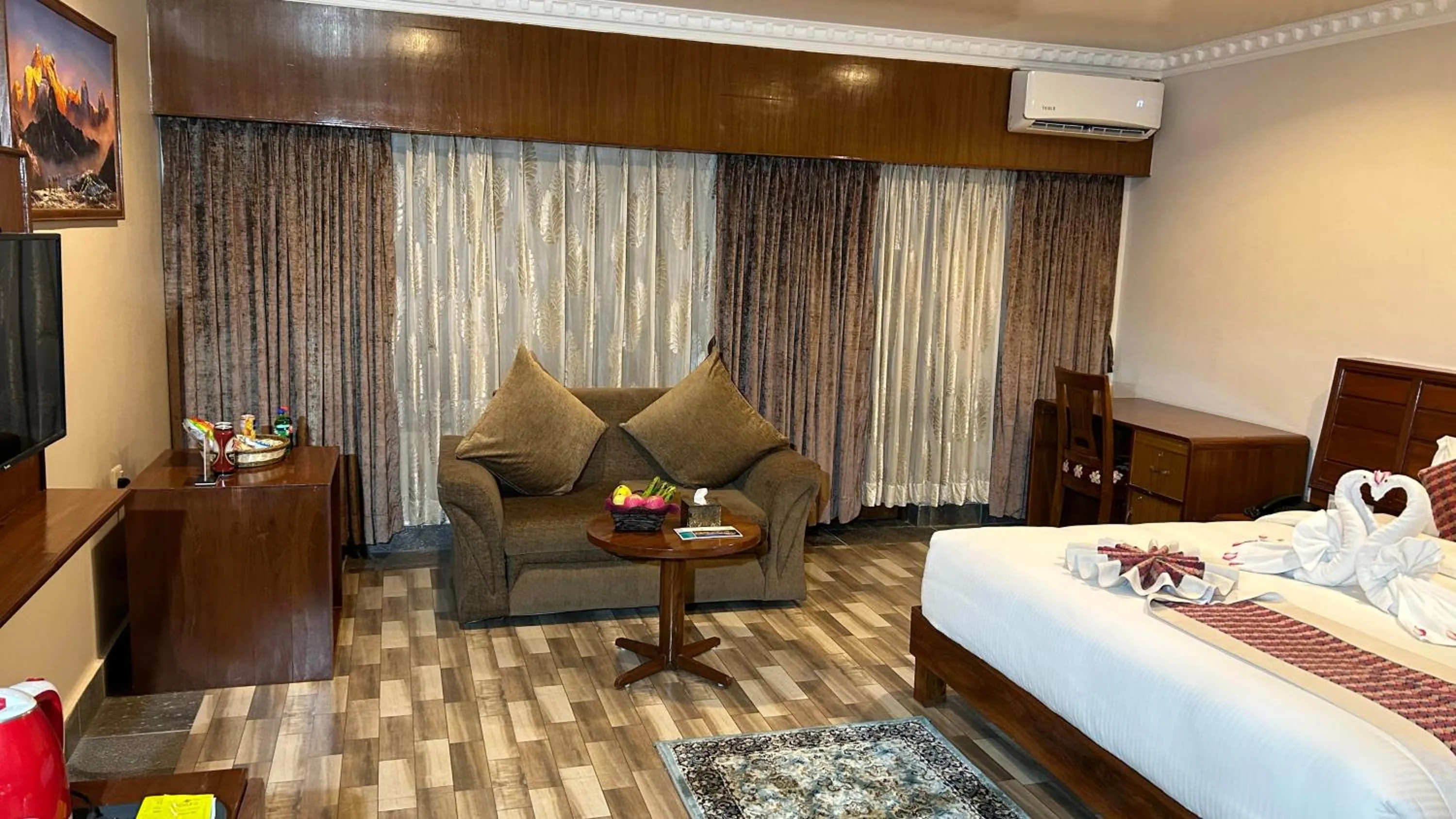 Photo of the whole room in Hotel Earth Light Sauraha