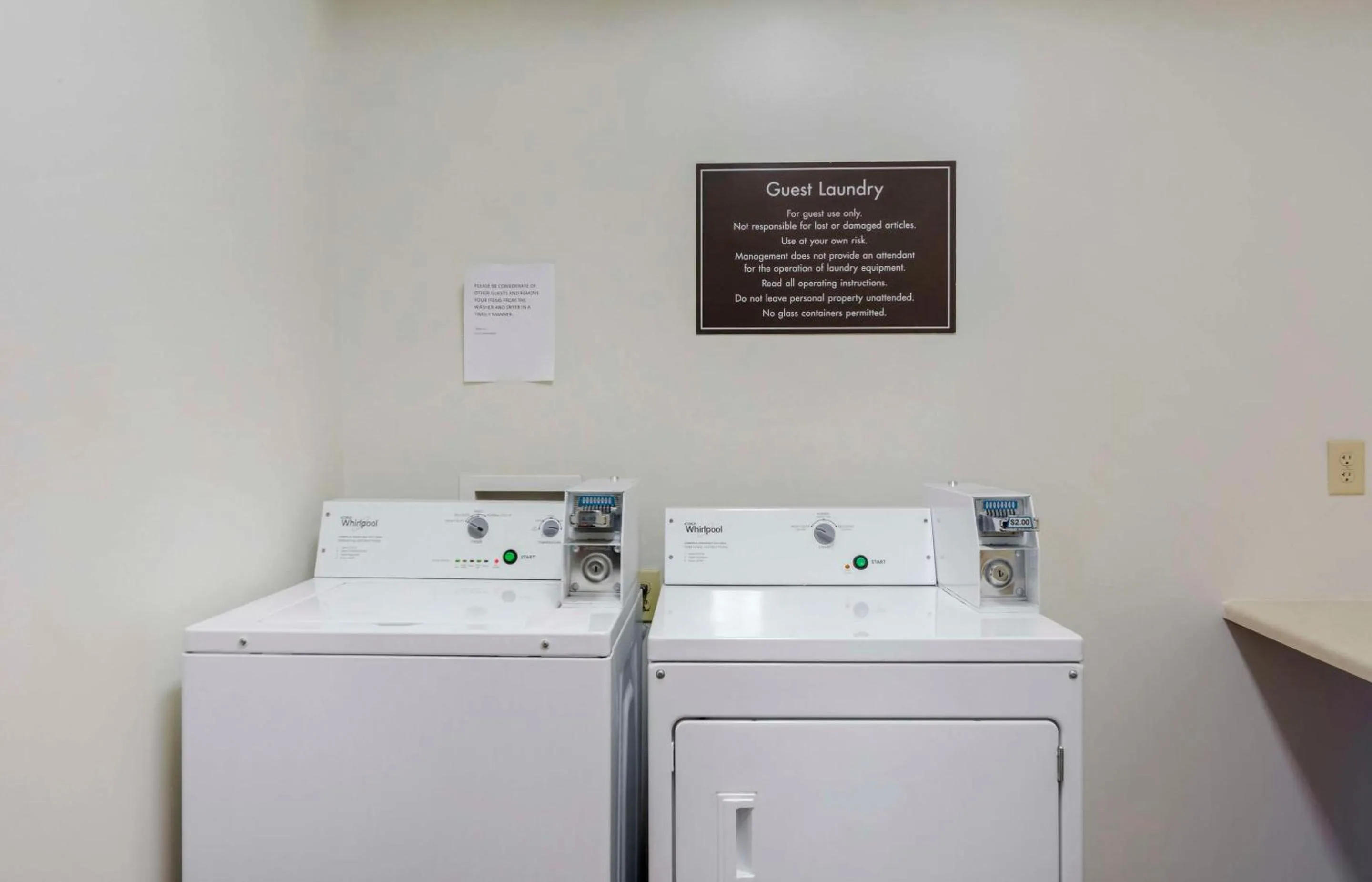 laundry in Sleep Inn & Suites Prince George near Fort Lee